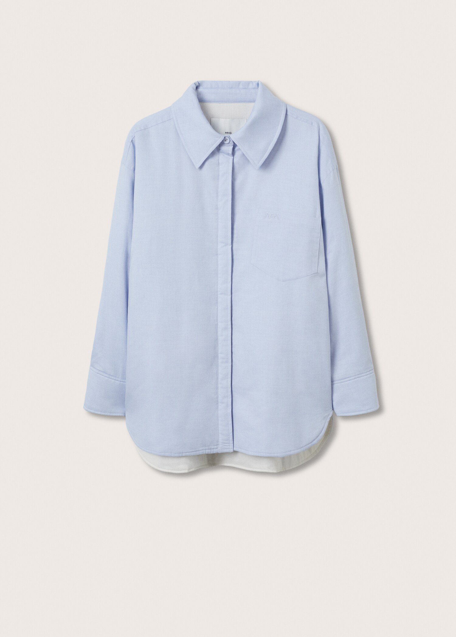 Oversized cotton overshirt - Article without model