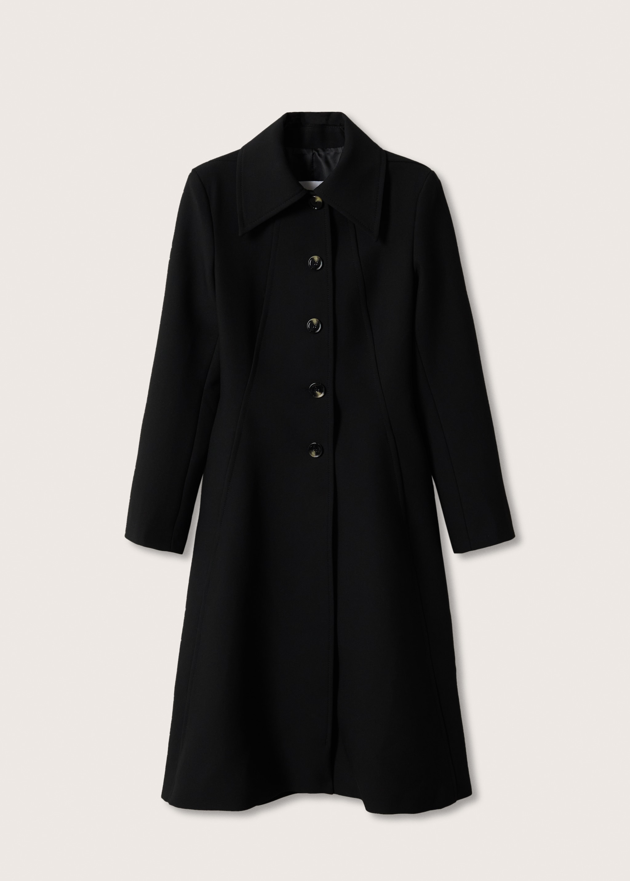 Fitted coat with lapels - Article without model