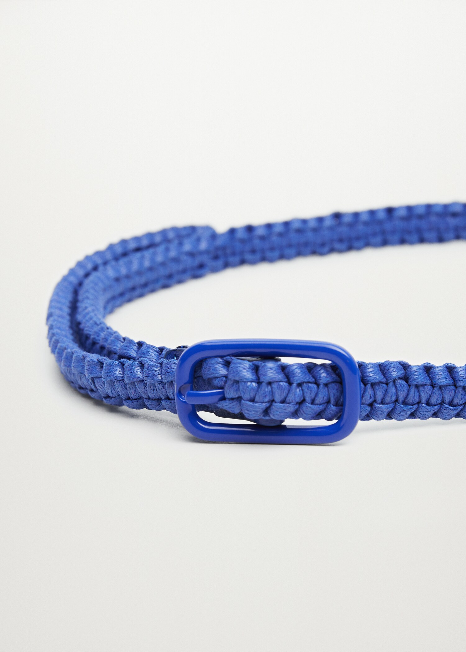 Braided buckle belt - Medium plane