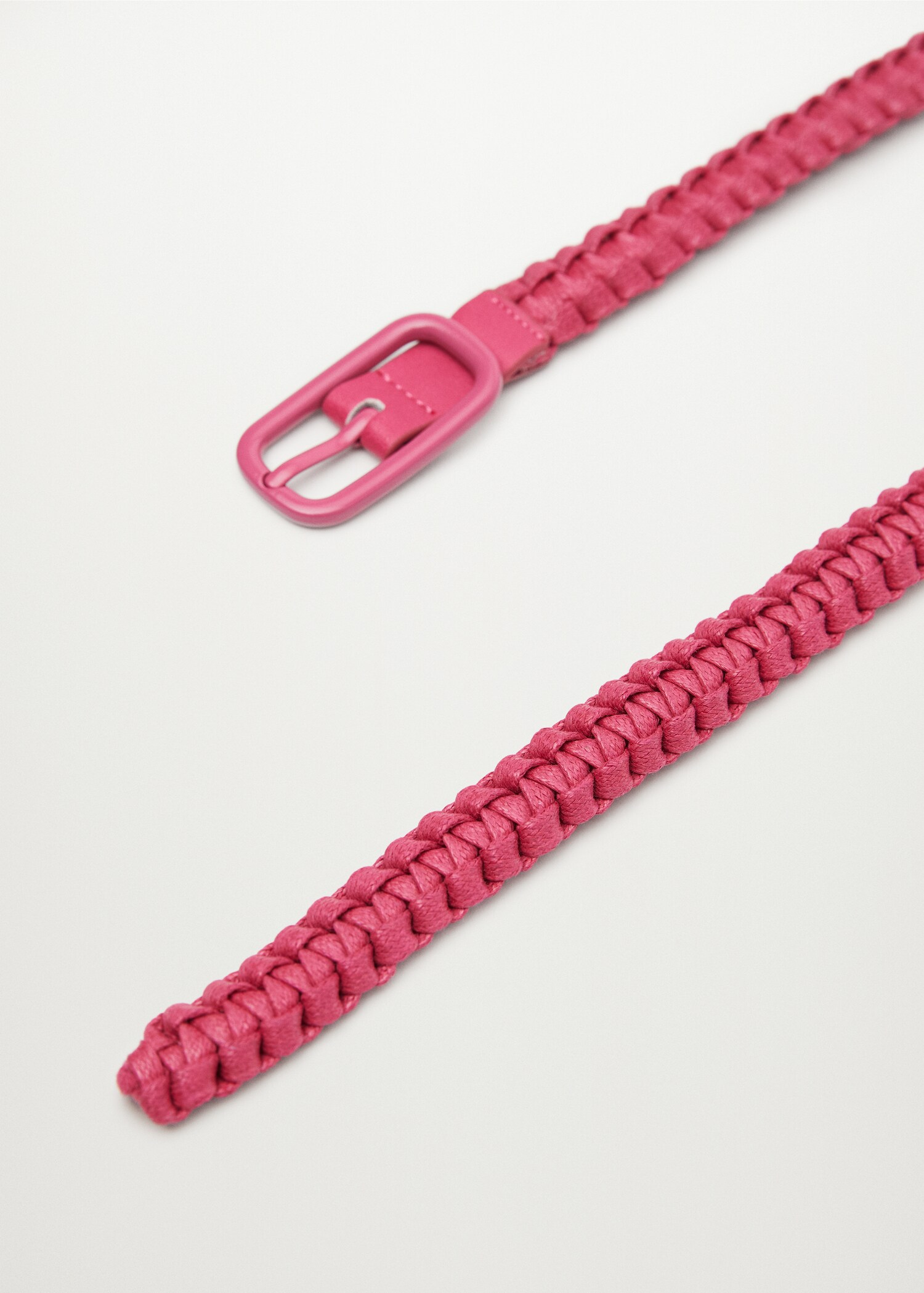 Braided buckle belt - Medium plane