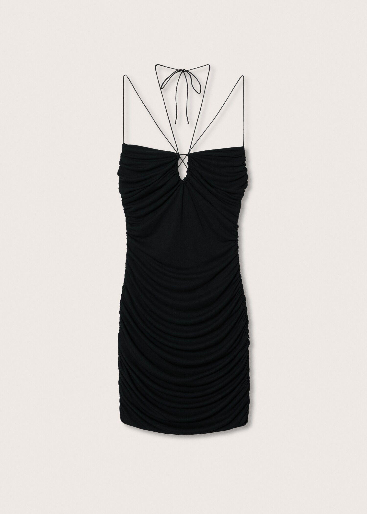 Cut-out ruched dress - Article without model