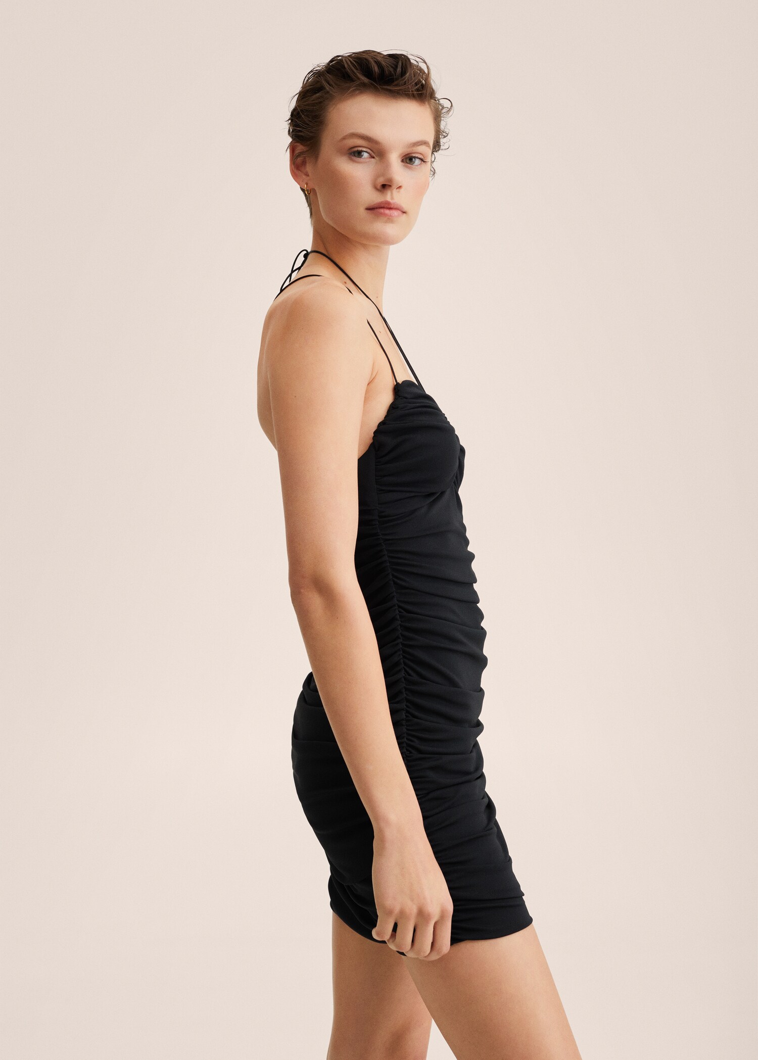 Cut-out ruched dress - Details of the article 1