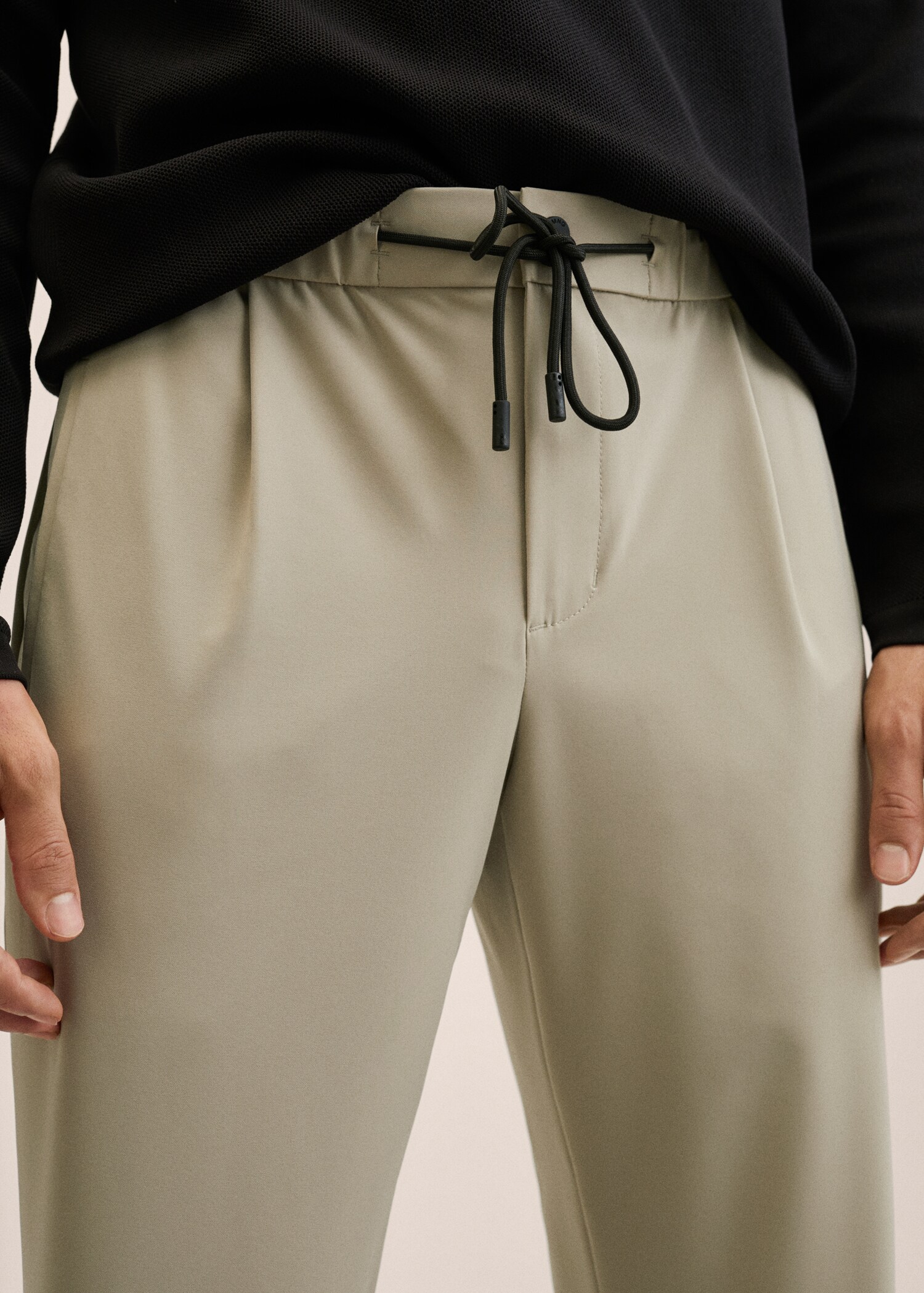 Slim fit stretch pants - Details of the article 1
