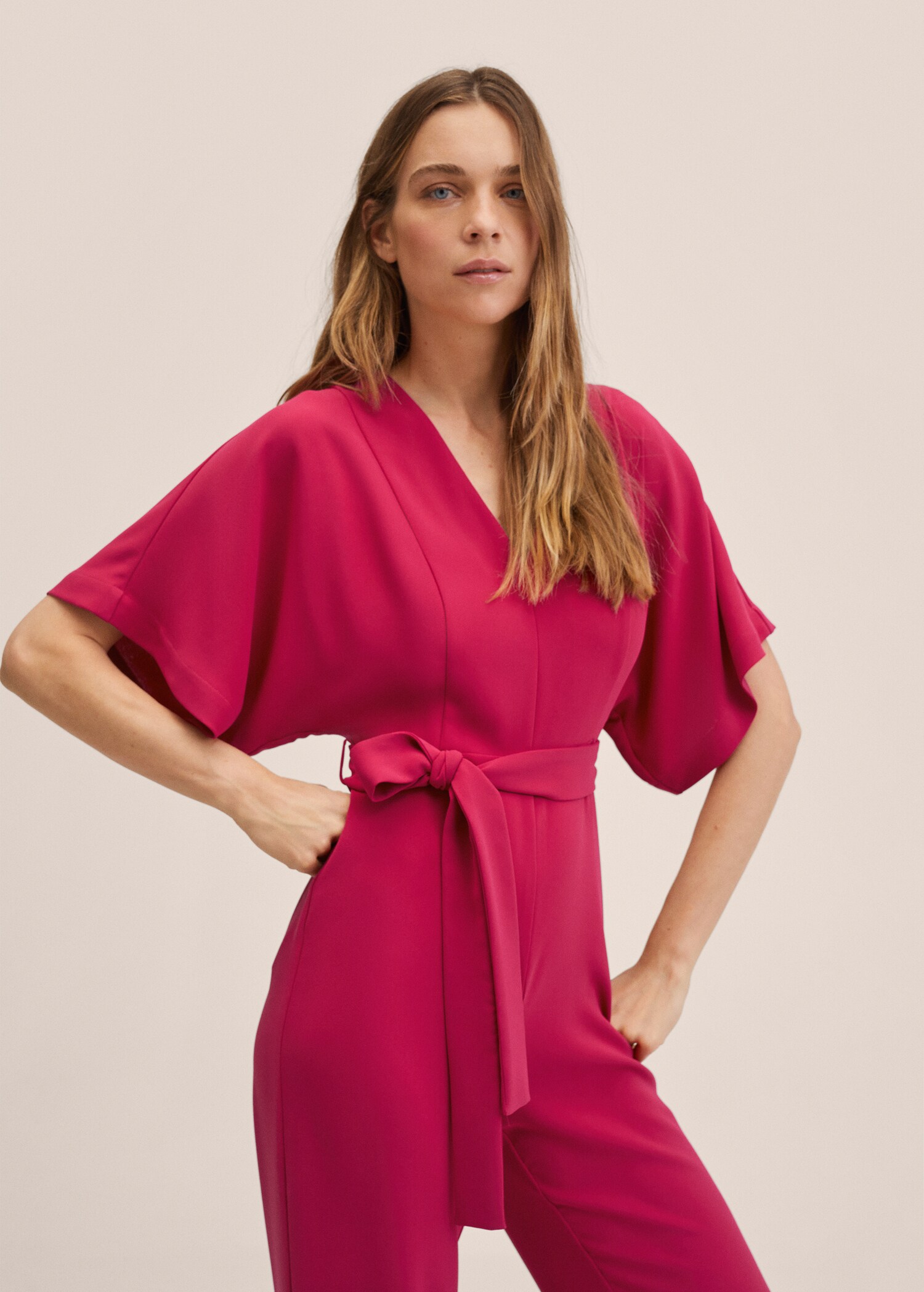 Belt long jumpsuit - Medium plane
