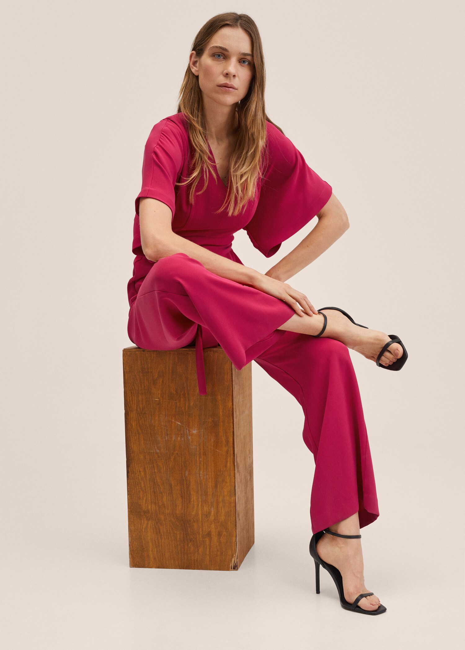 Belt long jumpsuit - Details of the article 3