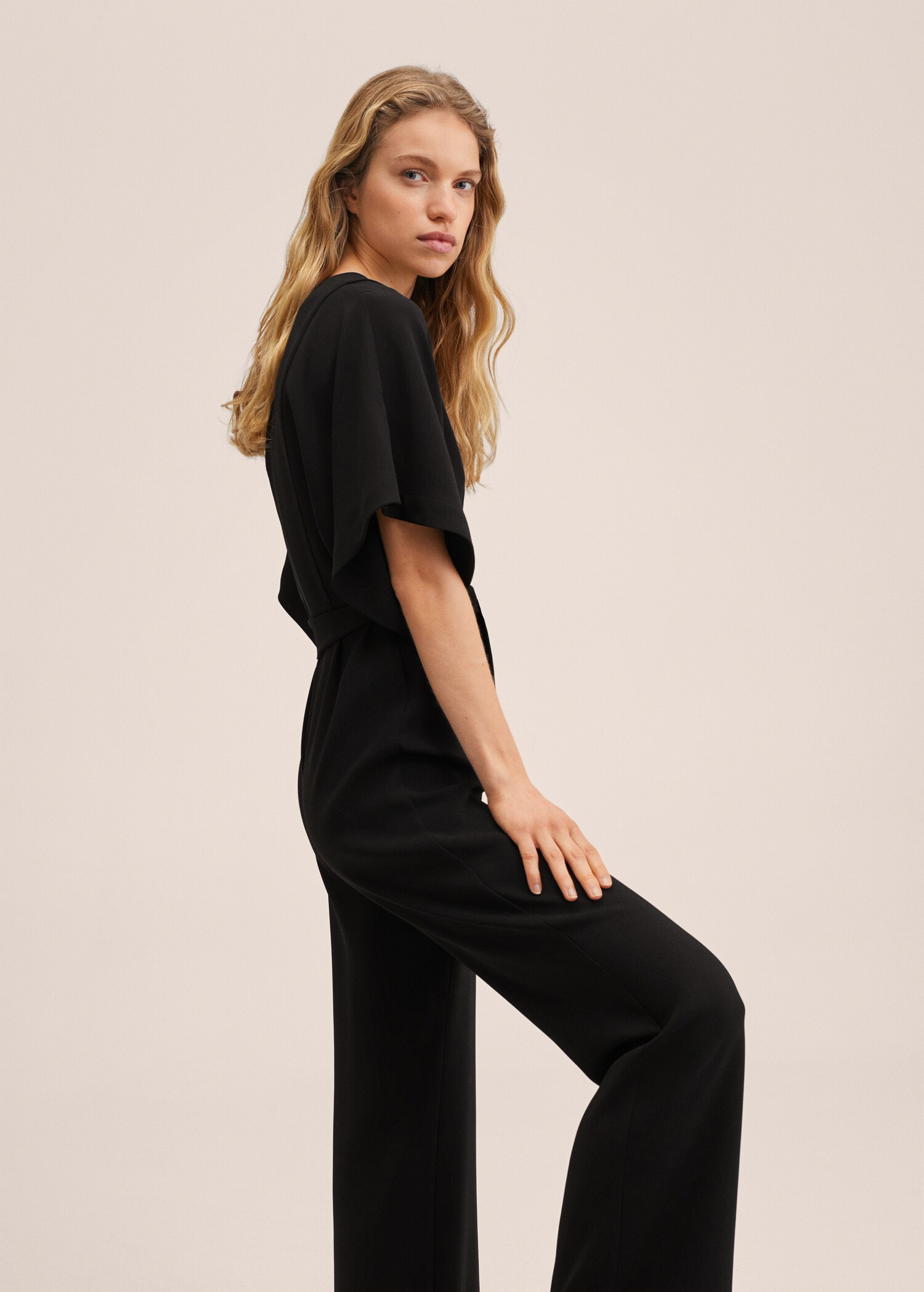 Belt long jumpsuit - Medium plane