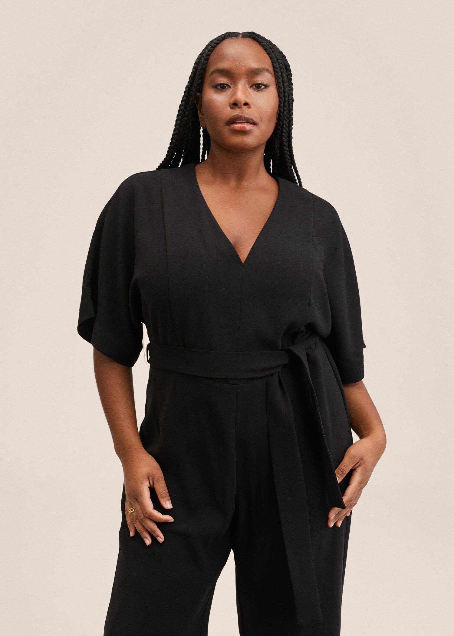 Belt long jumpsuit - Details of the article 3