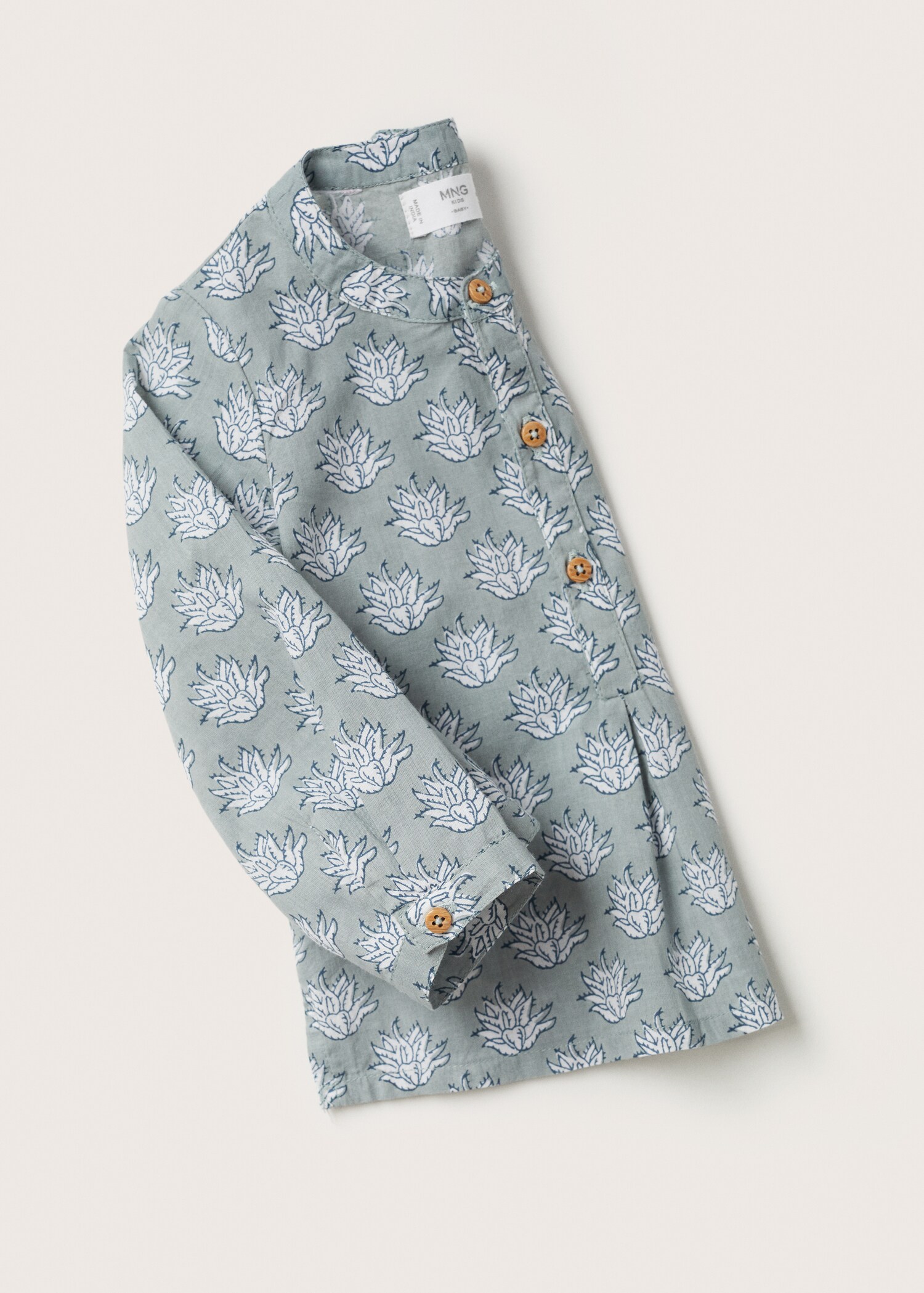Printed cotton shirt - Details of the article 8