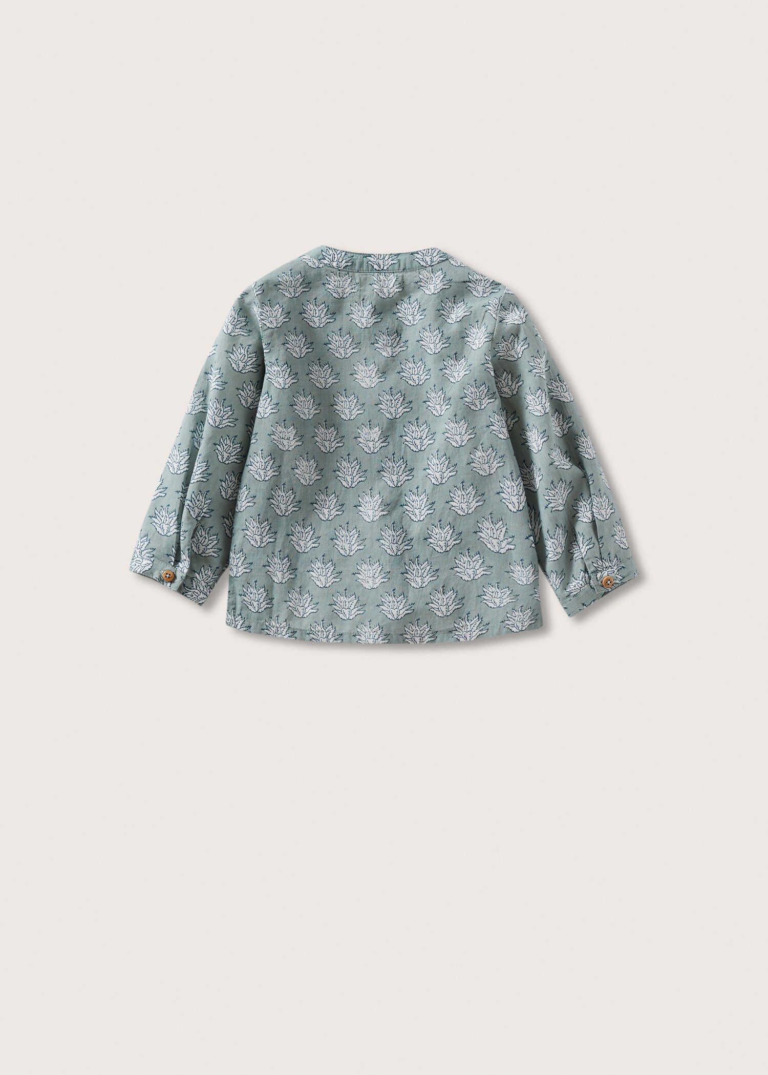 Printed cotton shirt - Reverse of the article