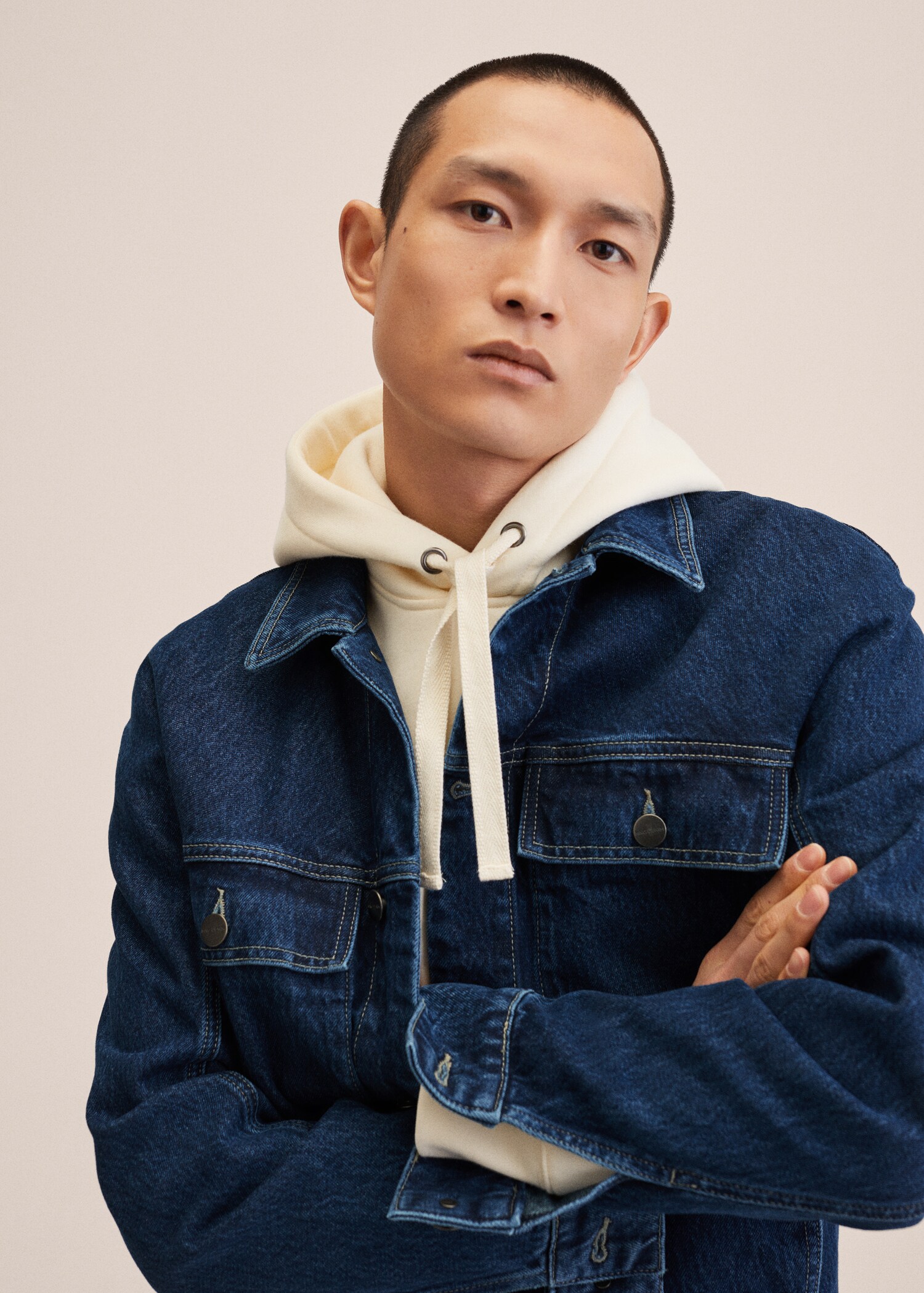 Oversized denim jacket - Details of the article 1