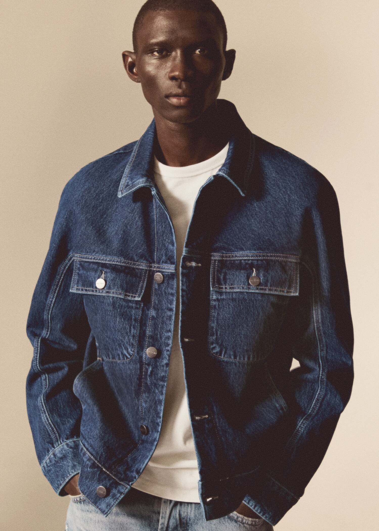 Oversized denim jacket - Details of the article 5