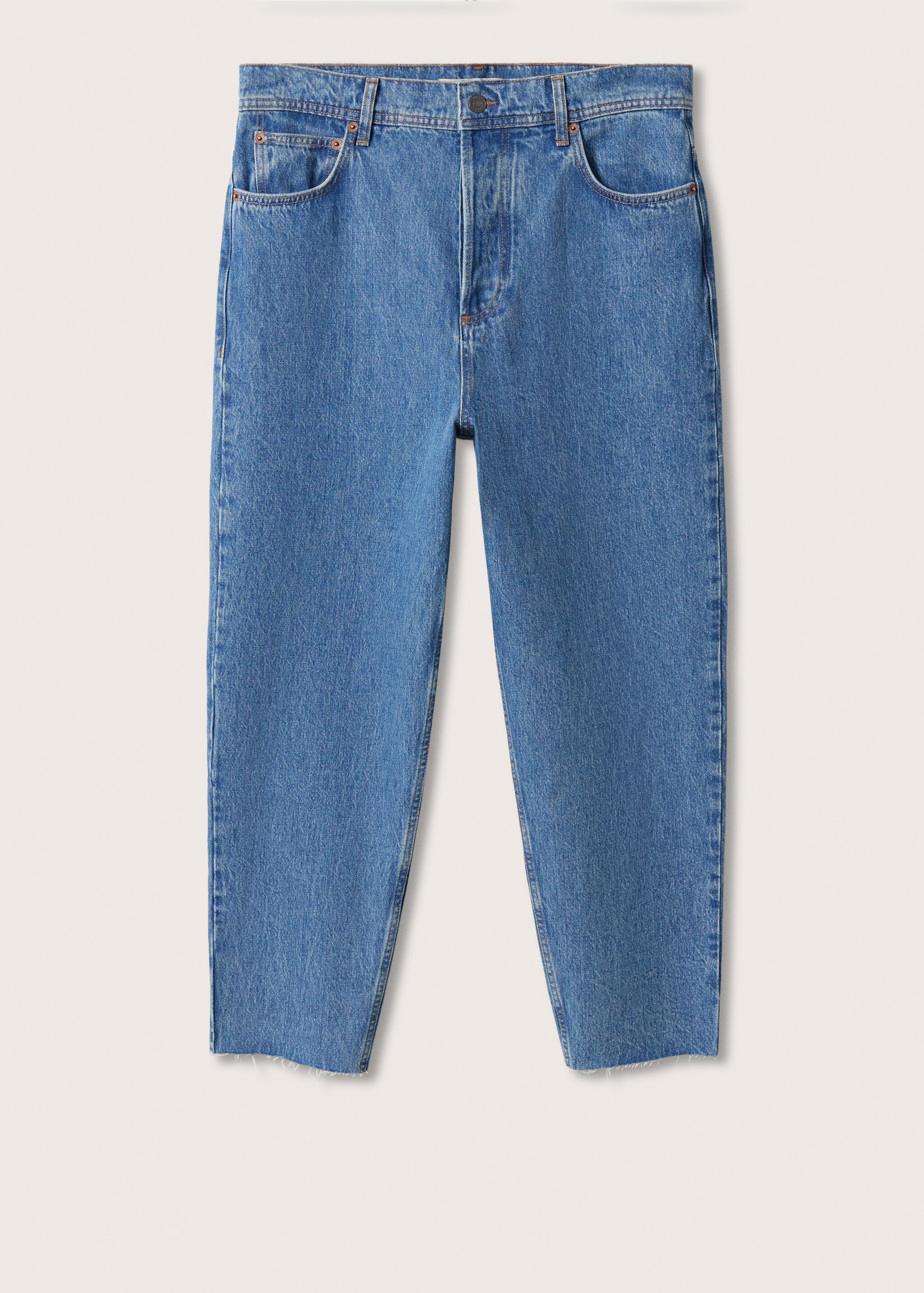Tapered loose-fit cropped jeans  - Article without model