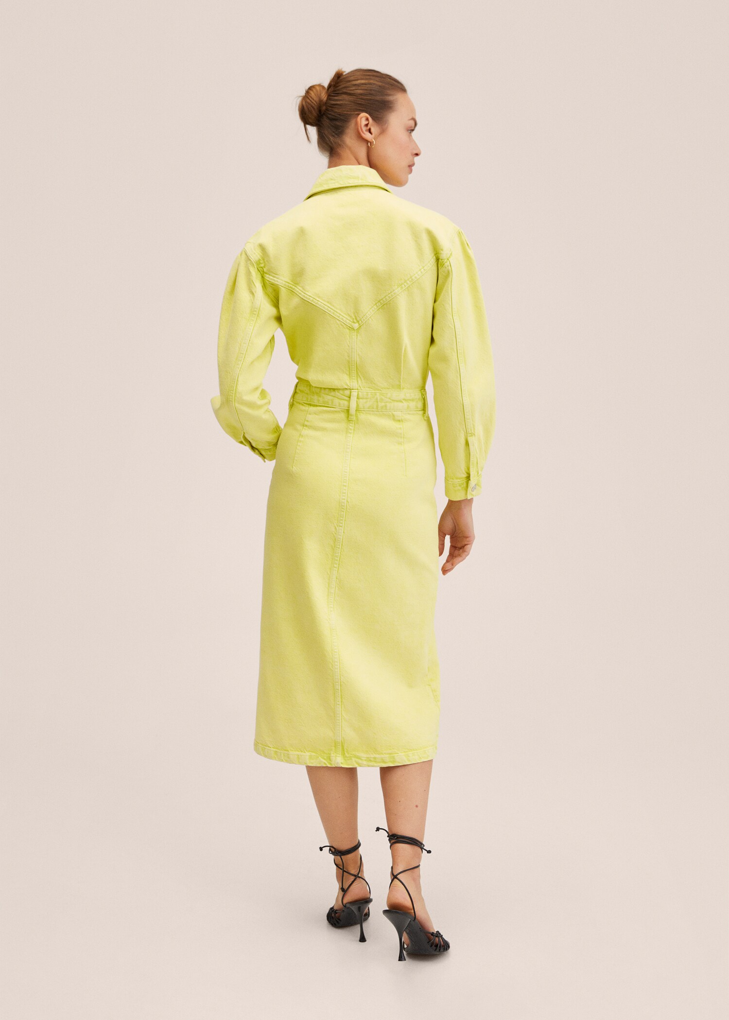Vestido camisero vaquero - Reverso del artículo