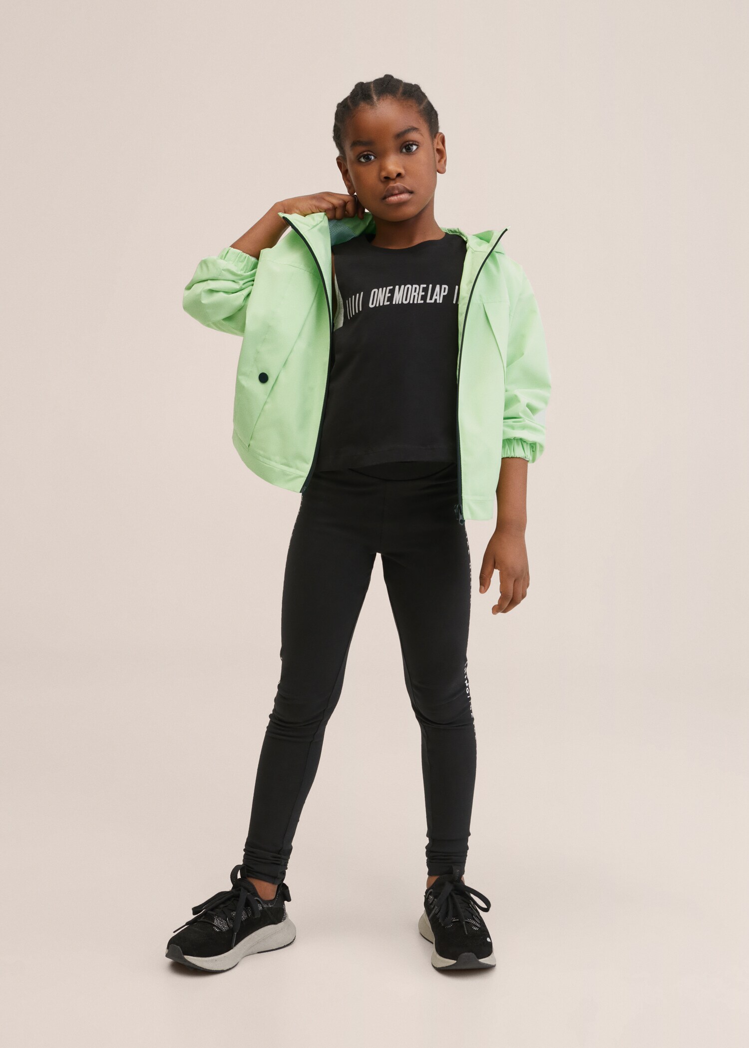 Hooded windbreaker jacket - Medium plane