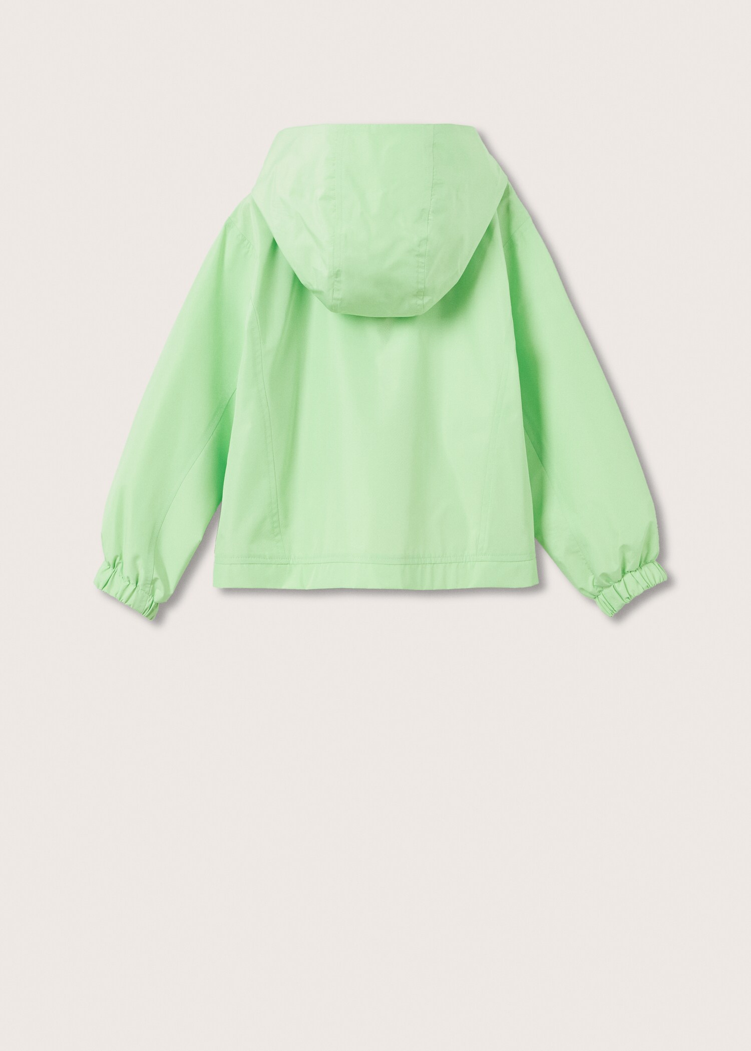 Hooded windbreaker jacket - Reverse of the article