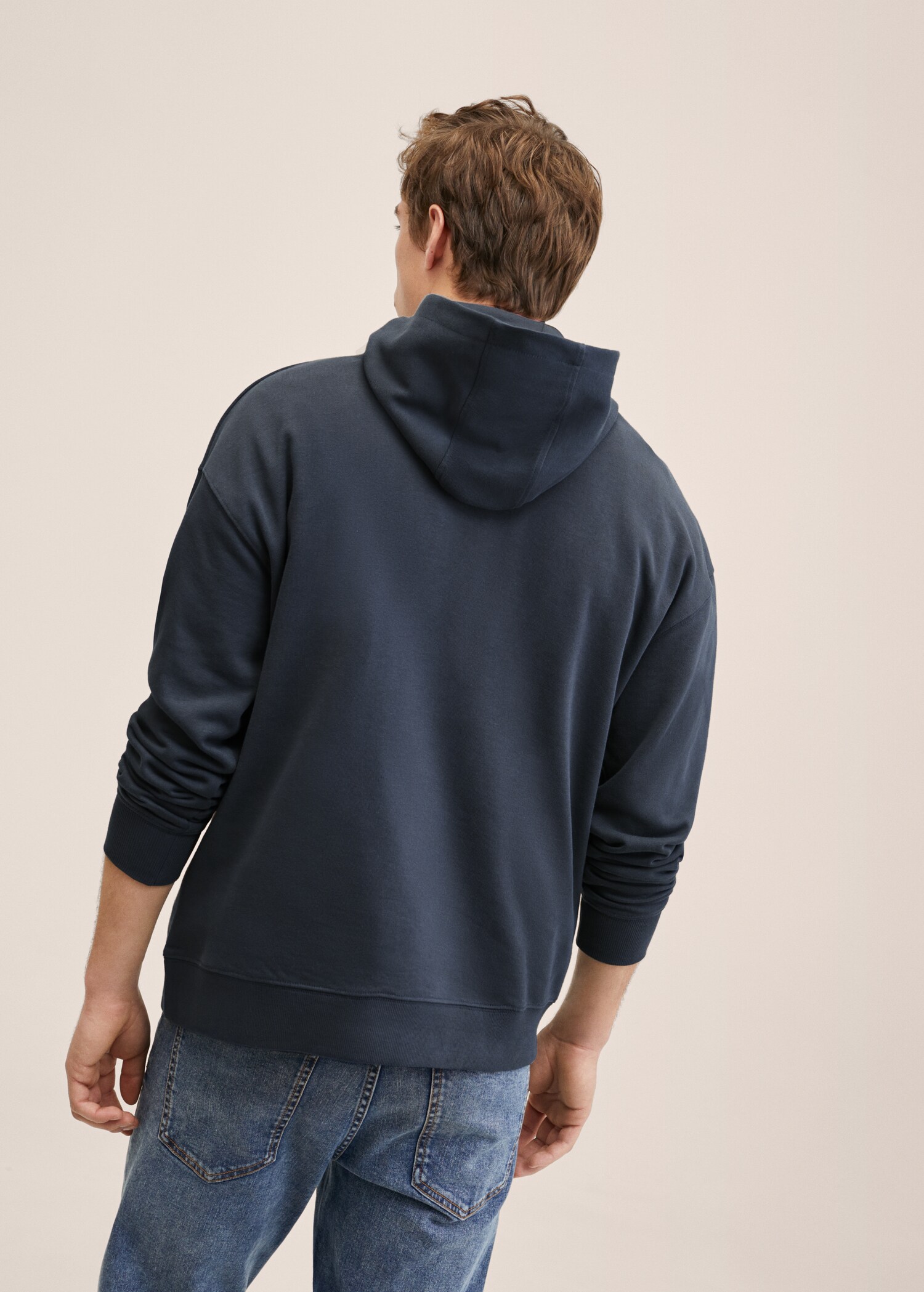 Message zipped hoodie - Reverse of the article