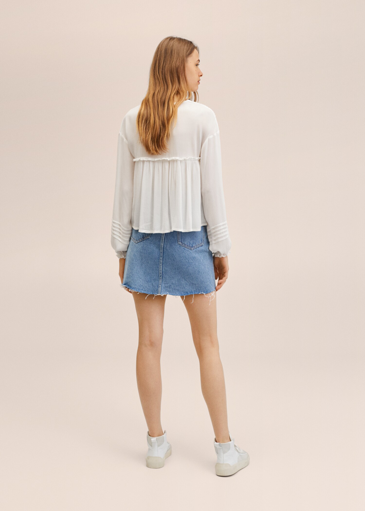 Blouse détails plissés - Verso de l’article