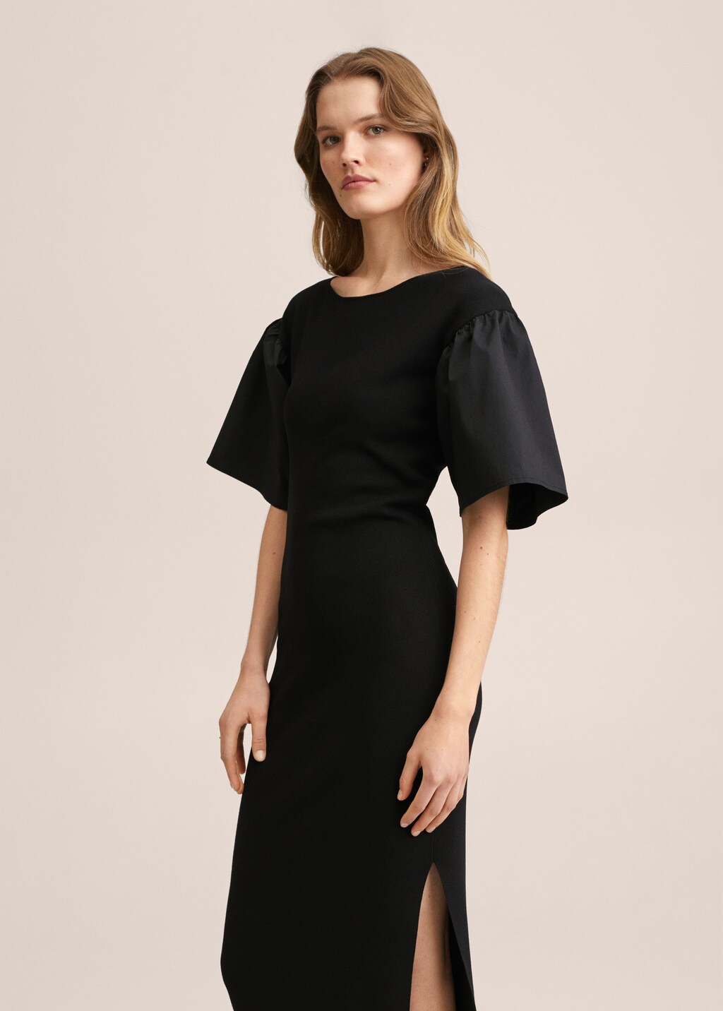 Robe manches volantees Femme MANGO OUTLET Luxembourg