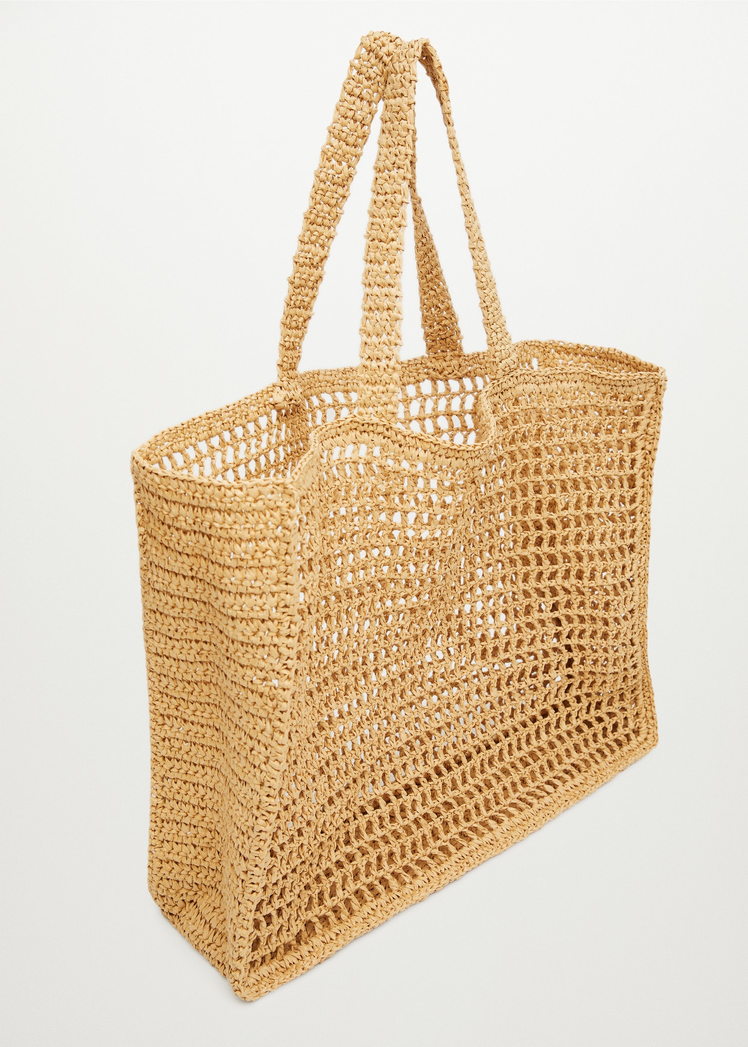 Bolso shopper rafia  - Plano medio
