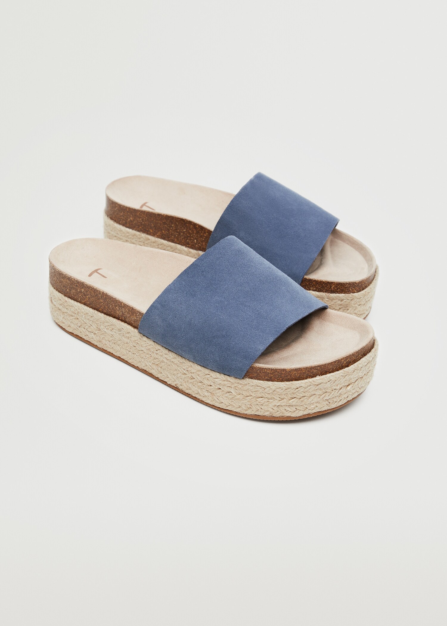 Platform leather sandals - Medium plane