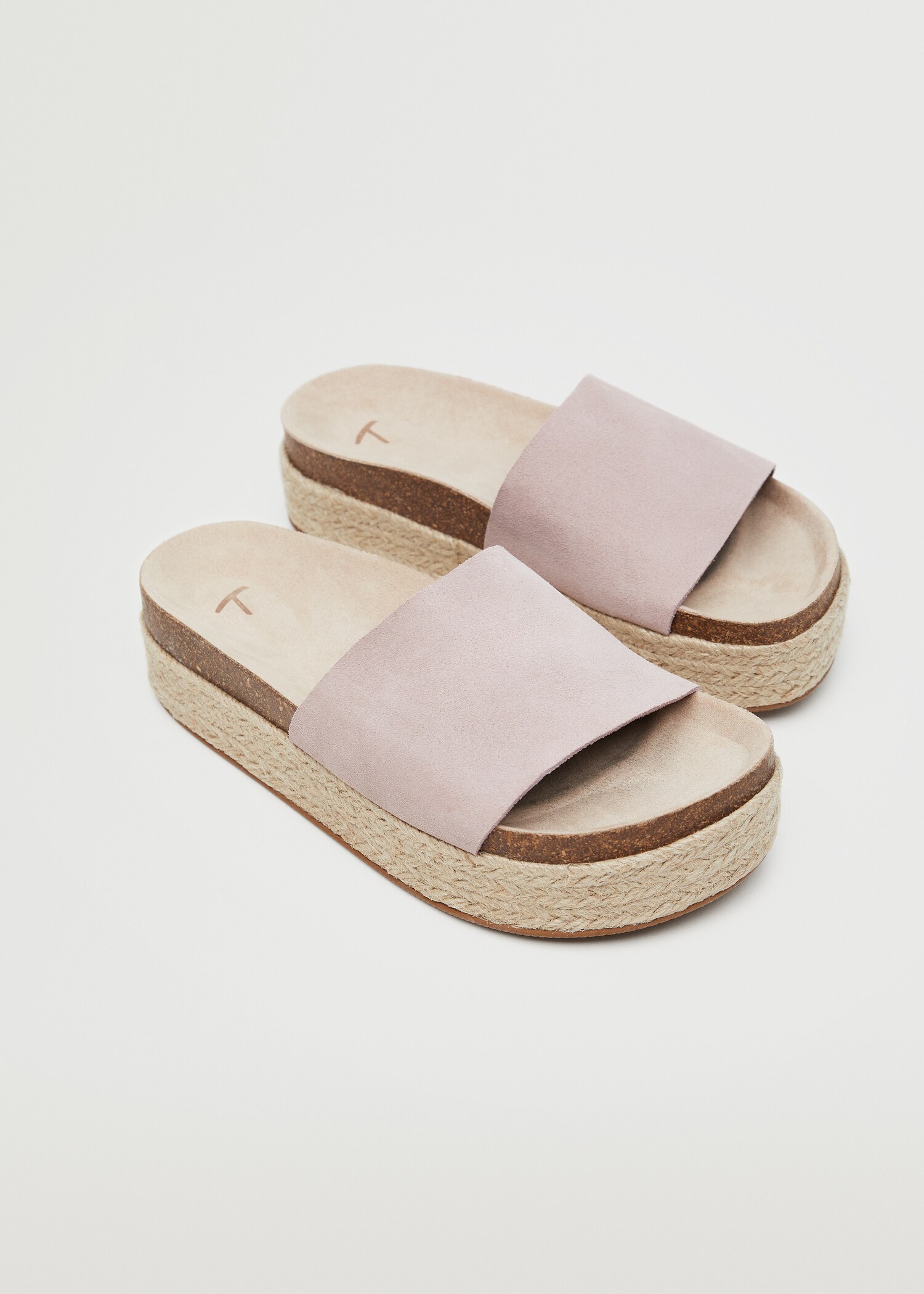Platform leather sandals - Medium plane