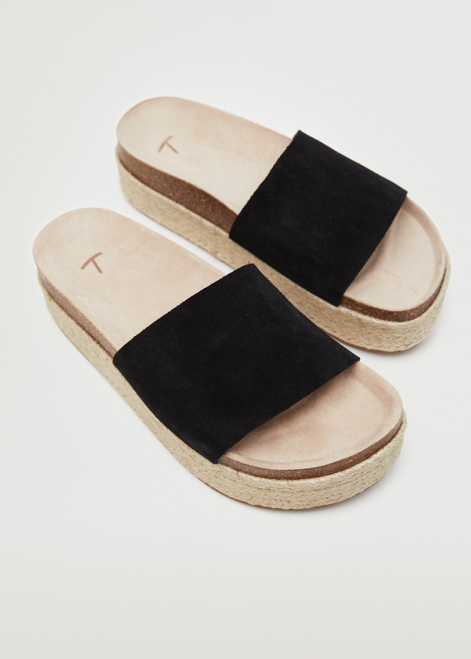 Platform leather sandals - Medium plane