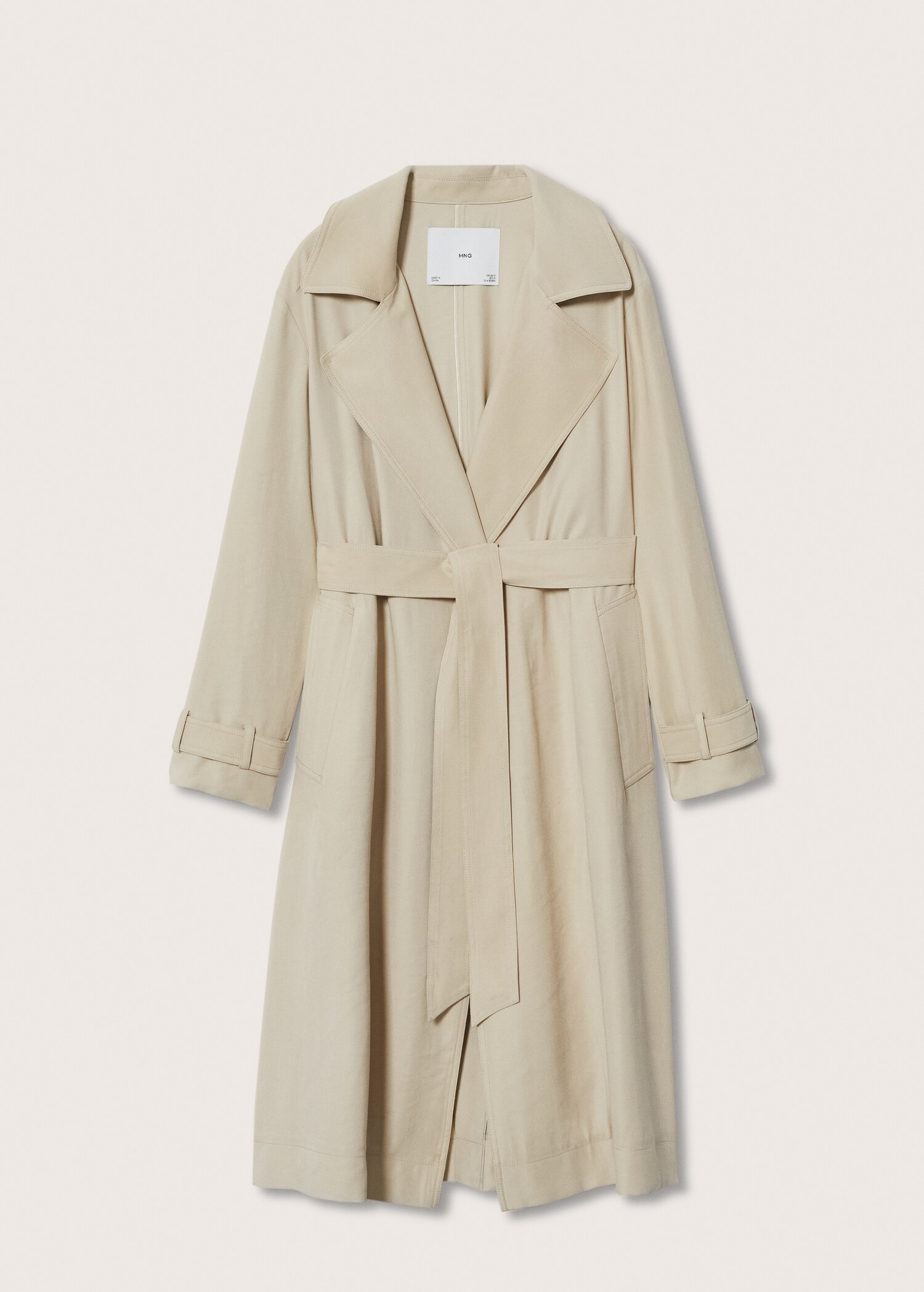 Gabardina oversize fluida - Artículo sin modelo