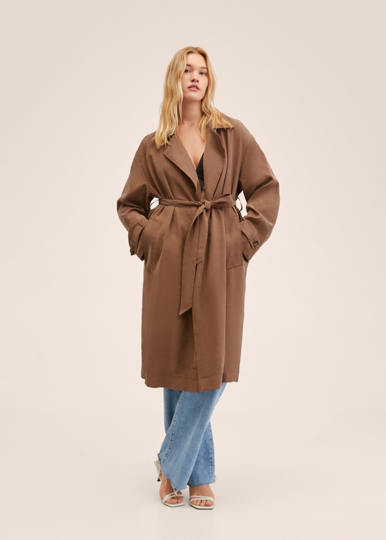 Καπαρντίνα oversize ριχτή - Λεπτομέρεια του προϊόντος 3