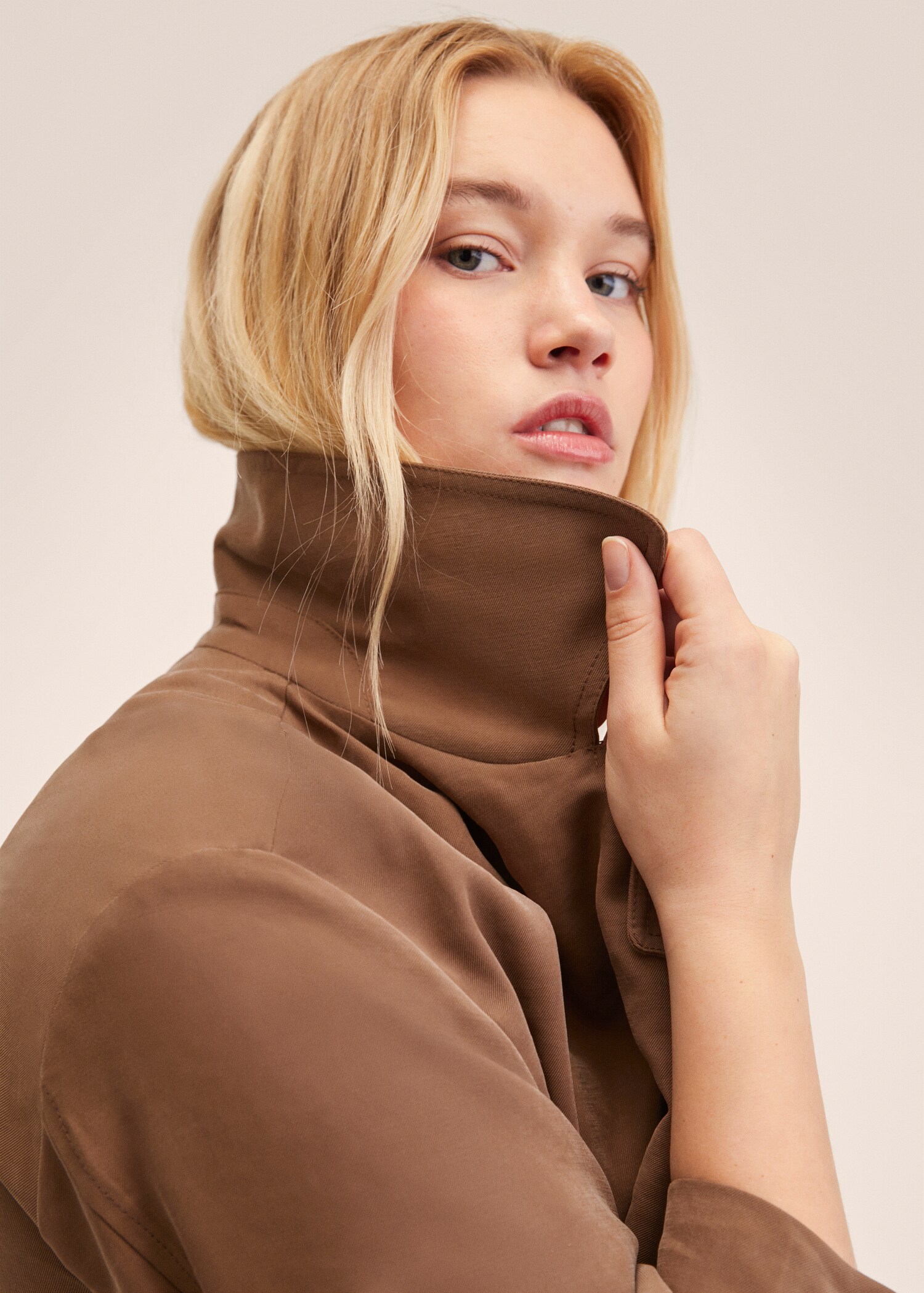 Καπαρντίνα oversize ριχτή - Λεπτομέρεια του προϊόντος 4