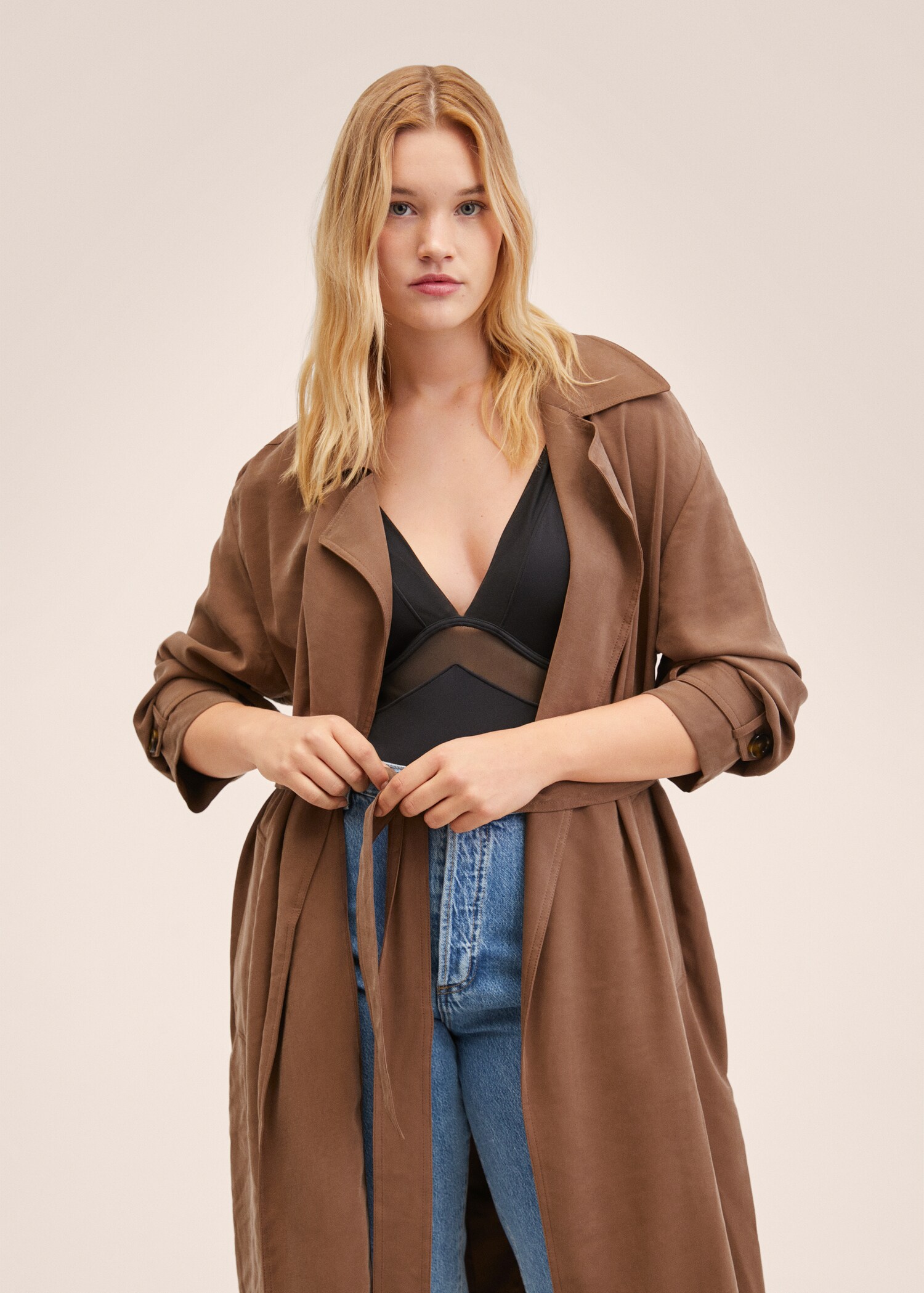 Καπαρντίνα oversize ριχτή - Λεπτομέρεια του προϊόντος 5