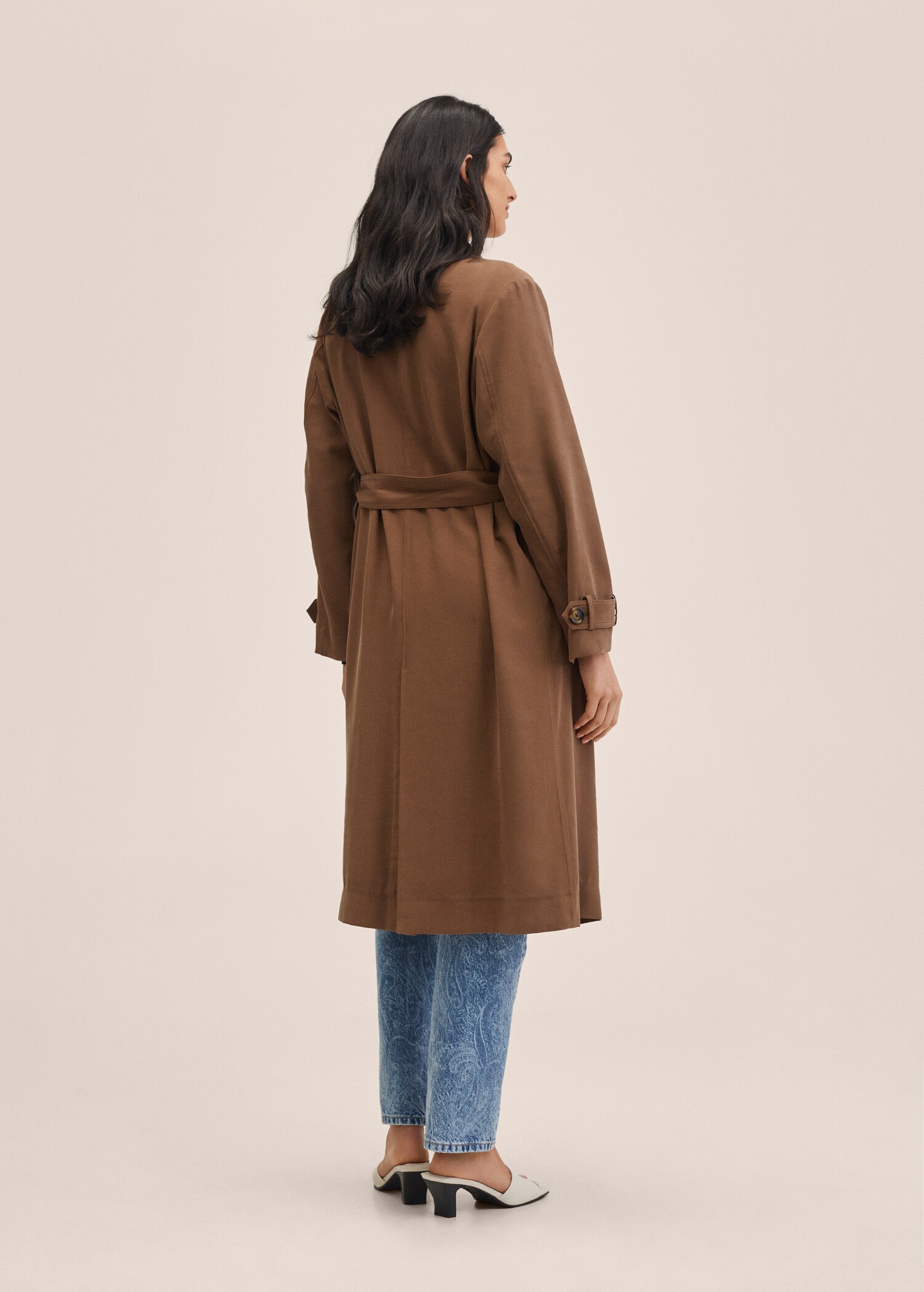 Καπαρντίνα oversize ριχτή - Πίσω όψη προϊόντος