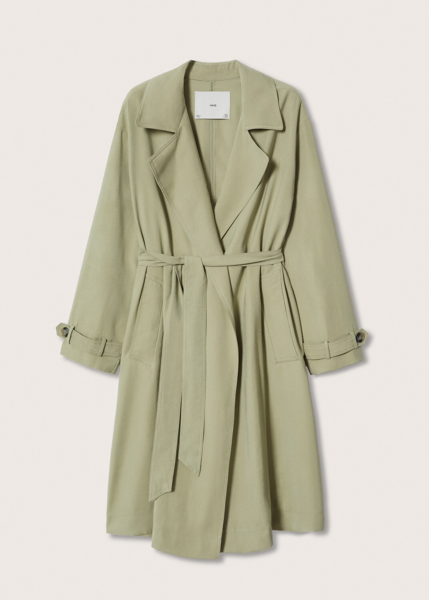 Gabardina oversize fluida - Artículo sin modelo