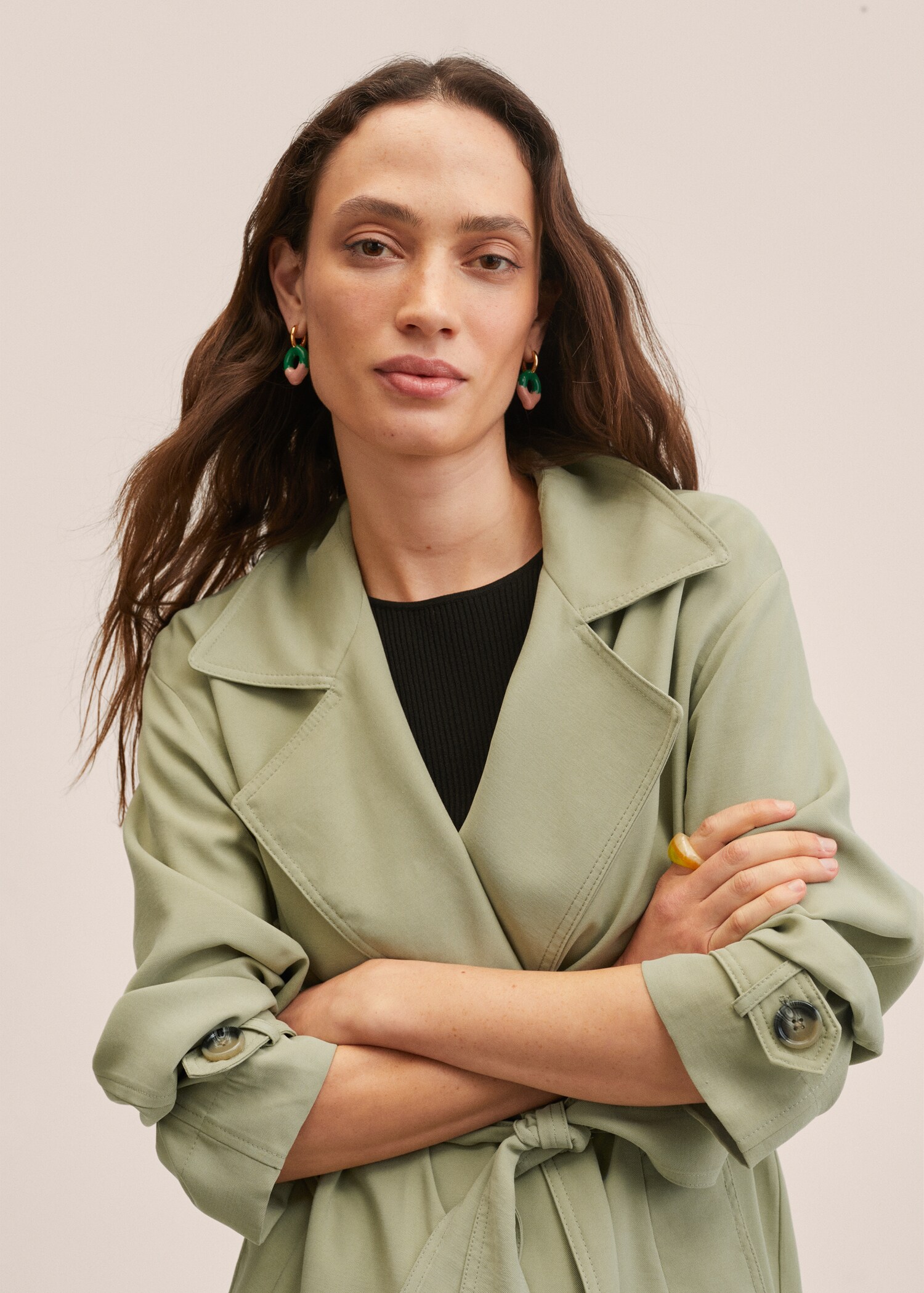 Gabardina oversize fluida - Detalle del artículo 1
