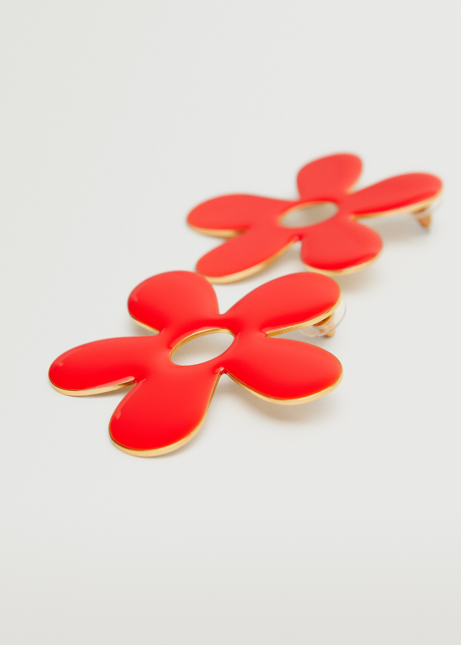Pendientes flores - Plano medio