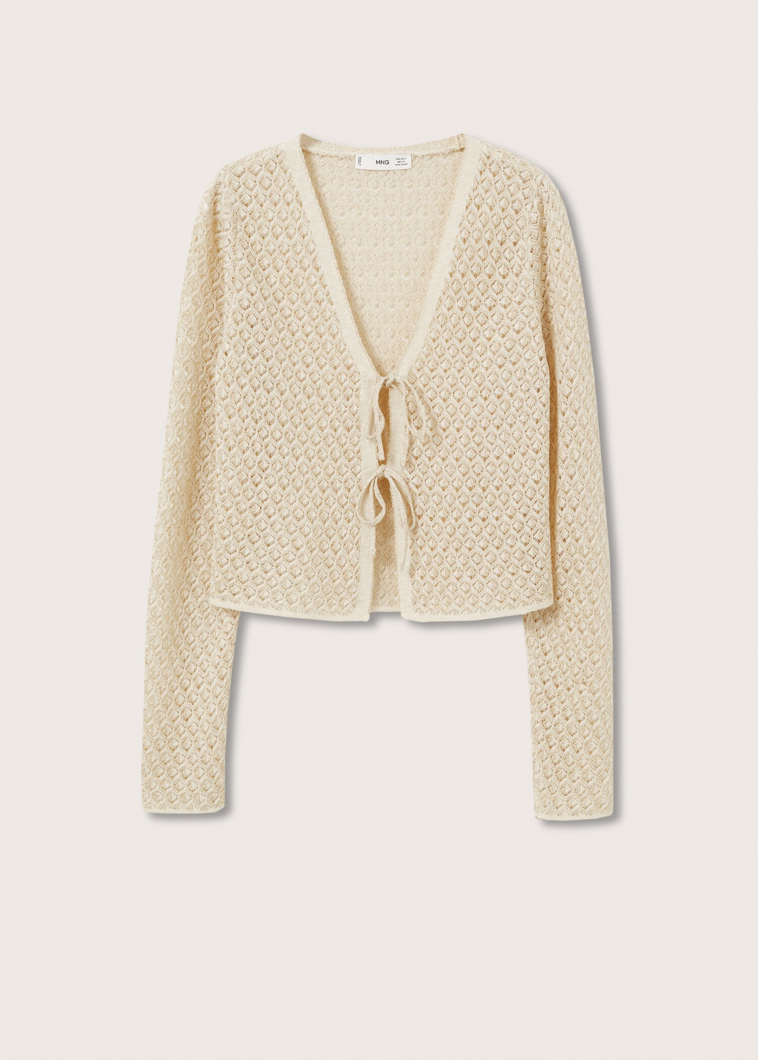 Lurex knitted cardigan - Article without model