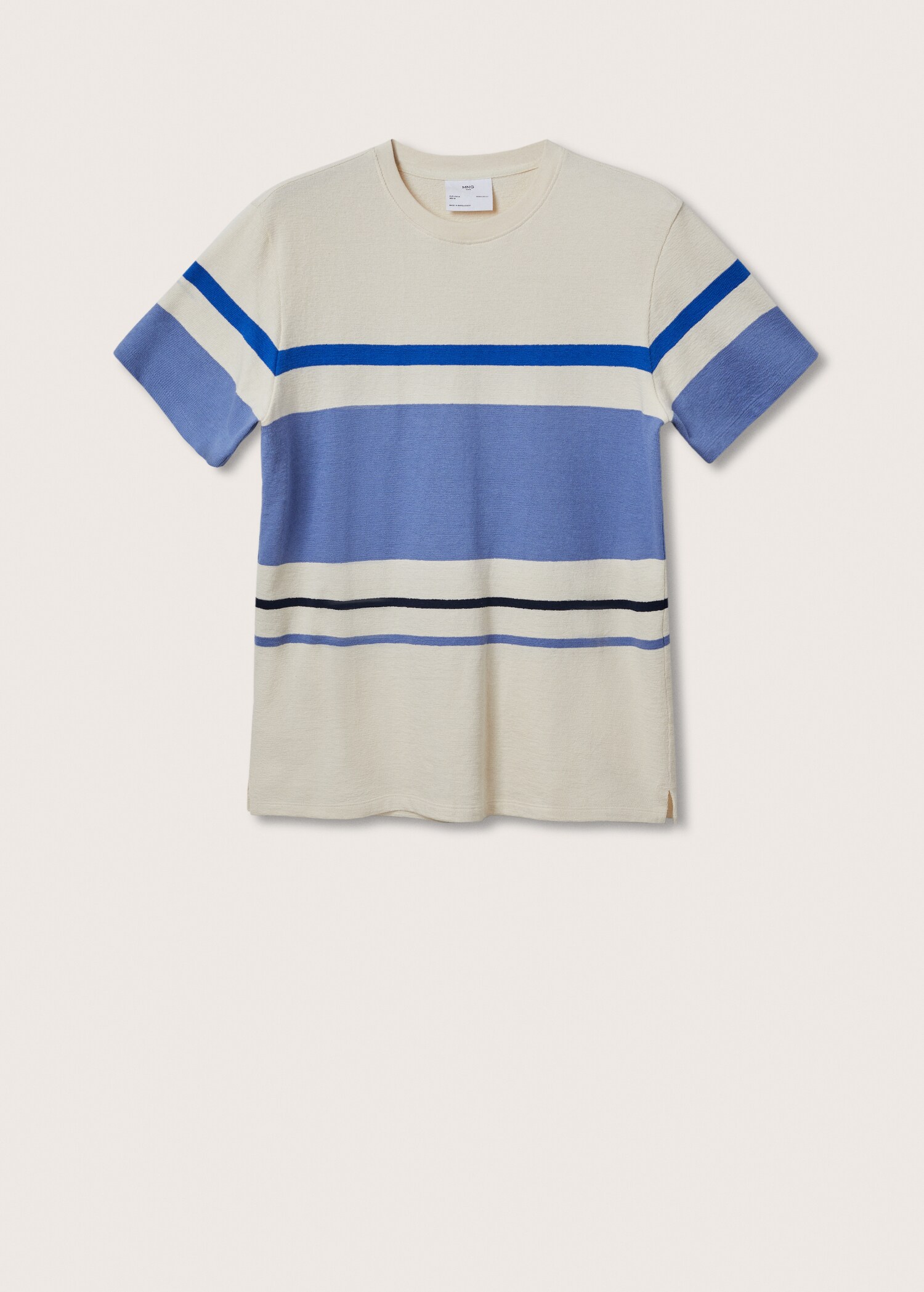Striped cotton T-shirt - Article without model