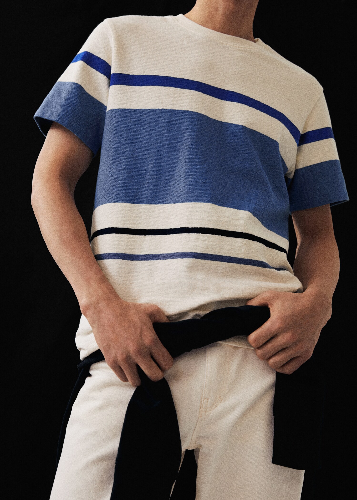 Striped cotton T-shirt - Details of the article 5