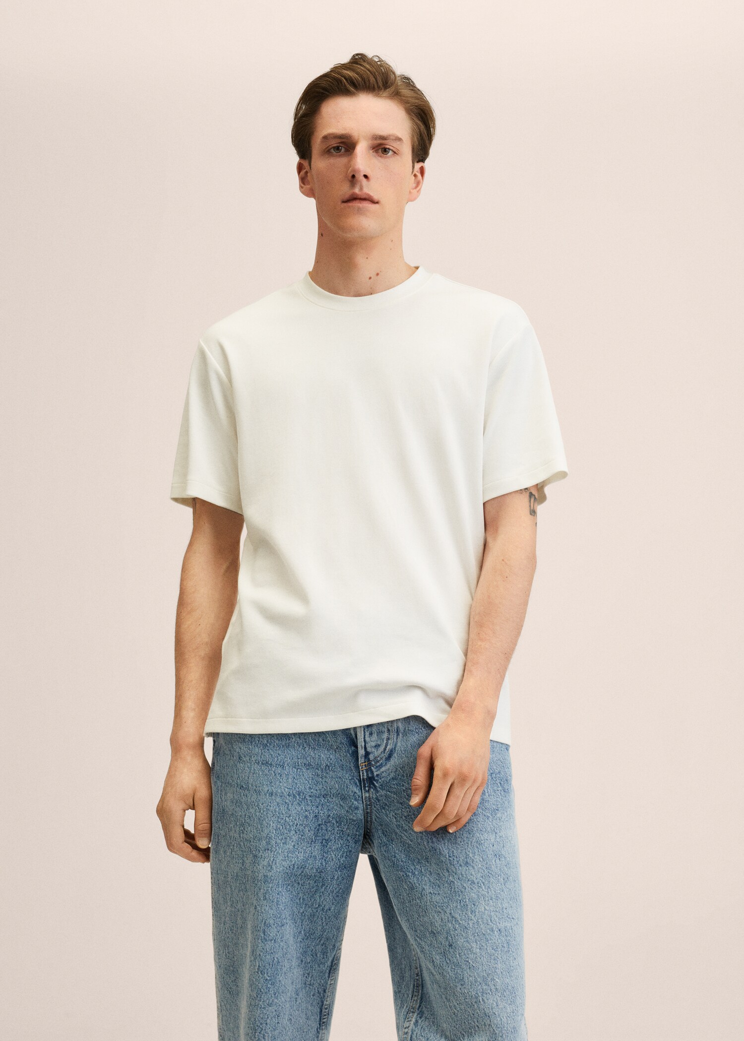 Cotton regular-fit t-shirt - Medium plane