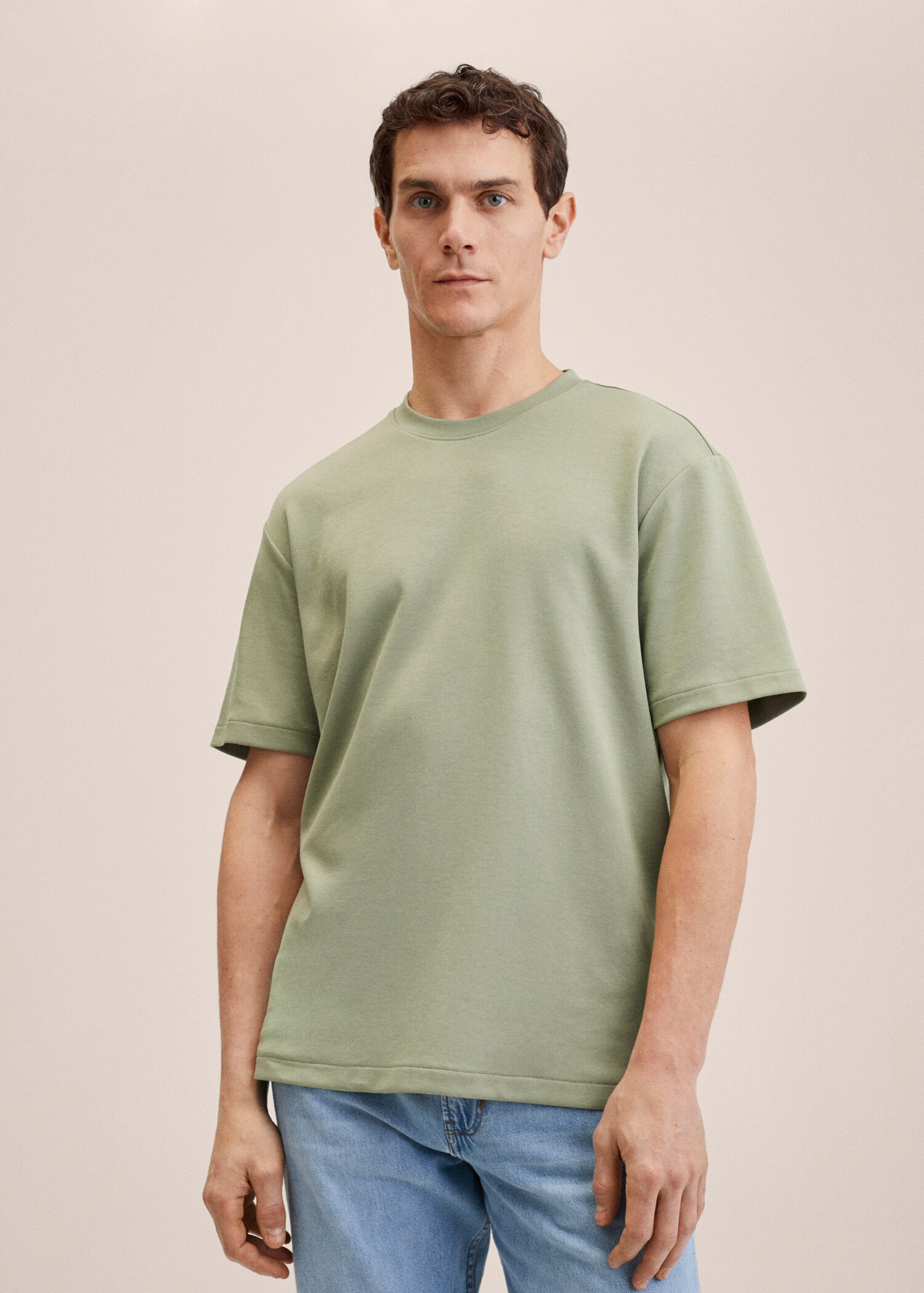 Cotton regular-fit t-shirt - Medium plane
