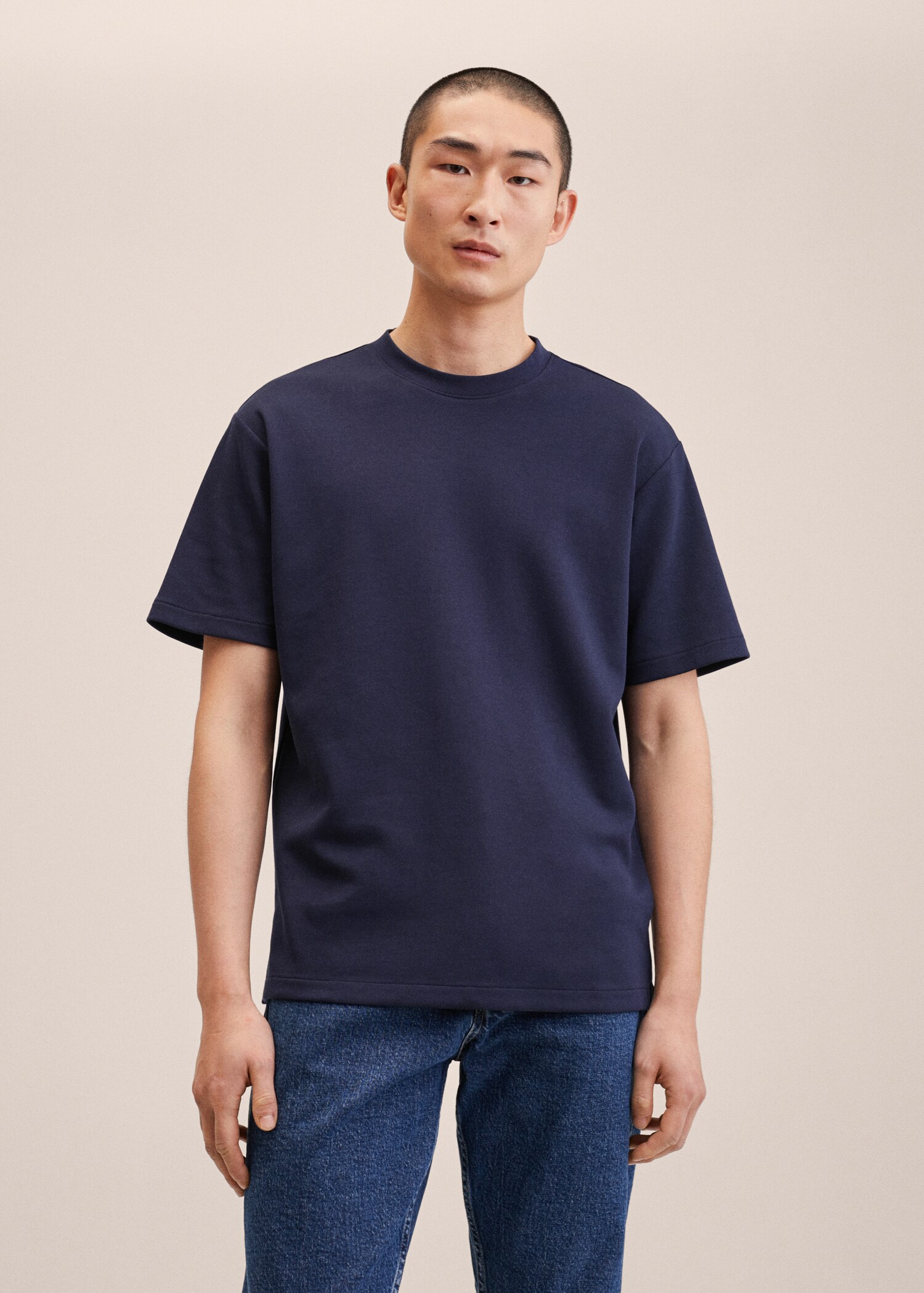 Cotton regular-fit t-shirt - Medium plane
