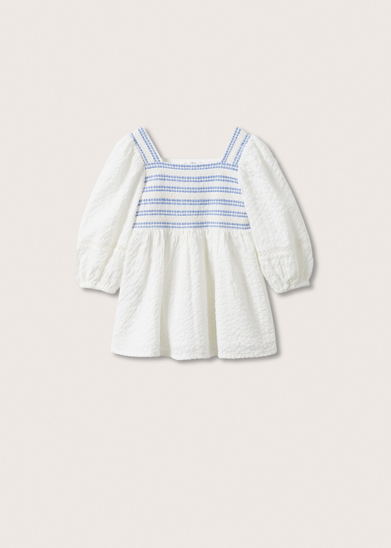 Textured cotton-blend dress - Article without model