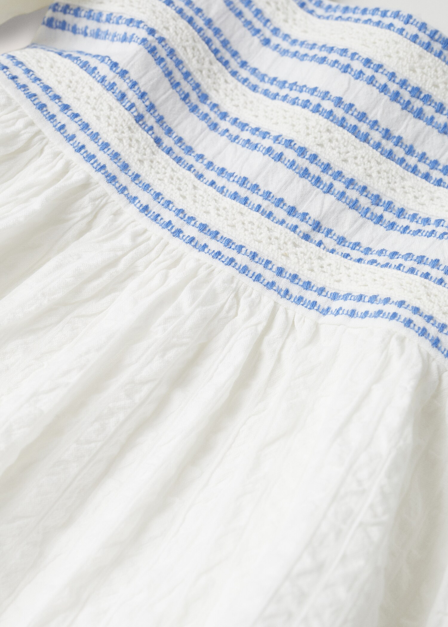 Textured cotton-blend dress - Details of the article 8