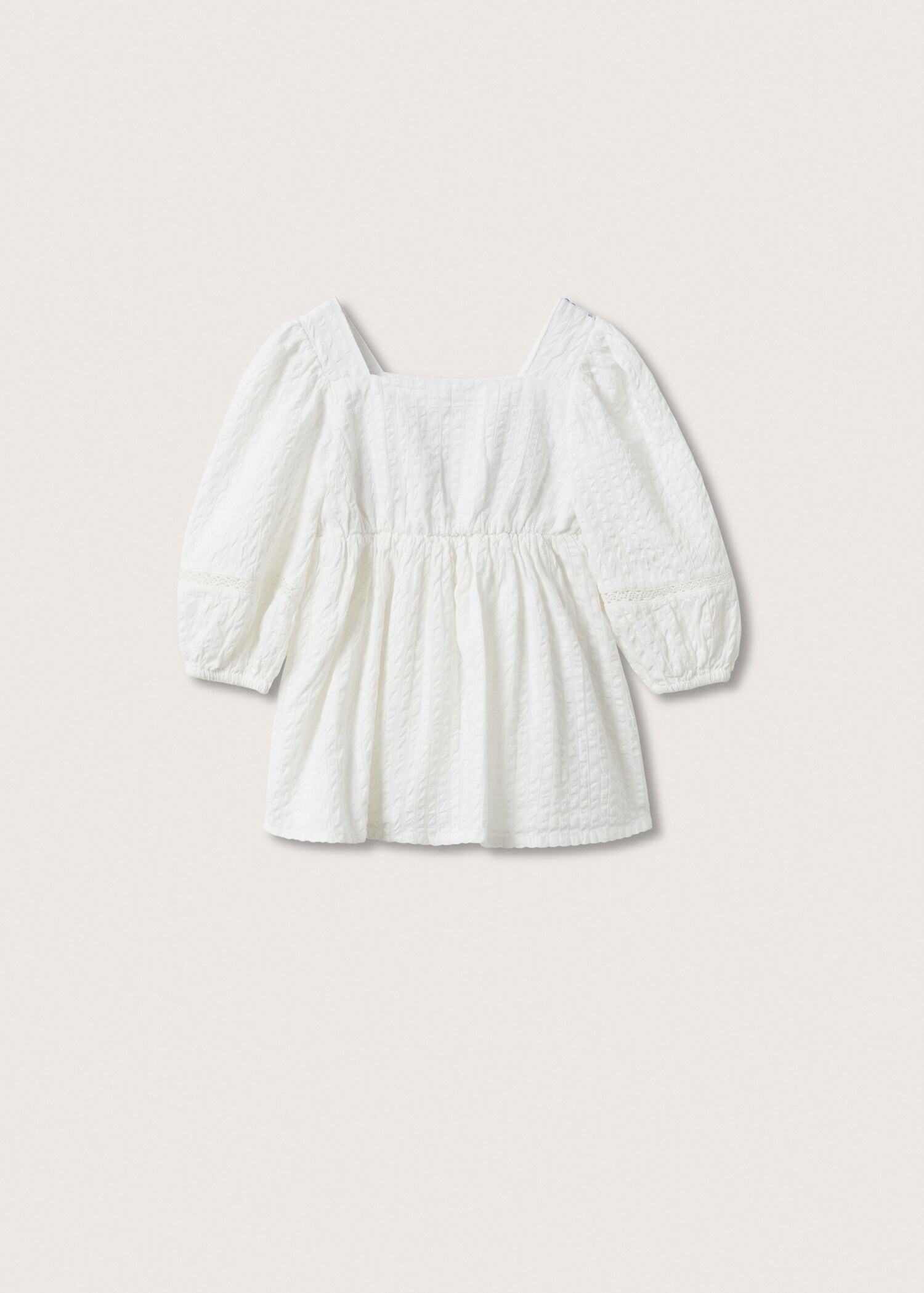 Textured cotton-blend dress - Reverse of the article