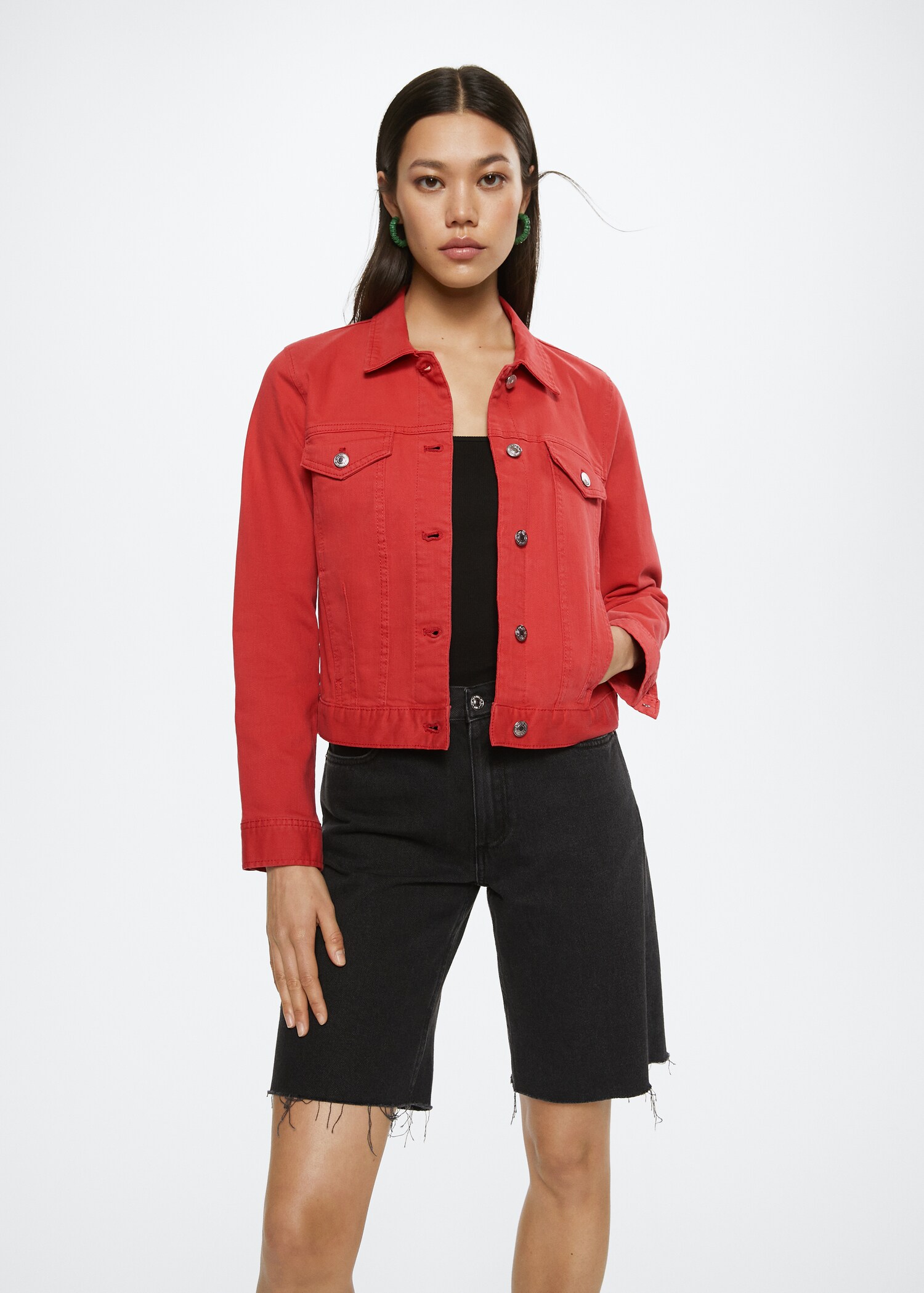 Pocketed denim jacket - Medium plane