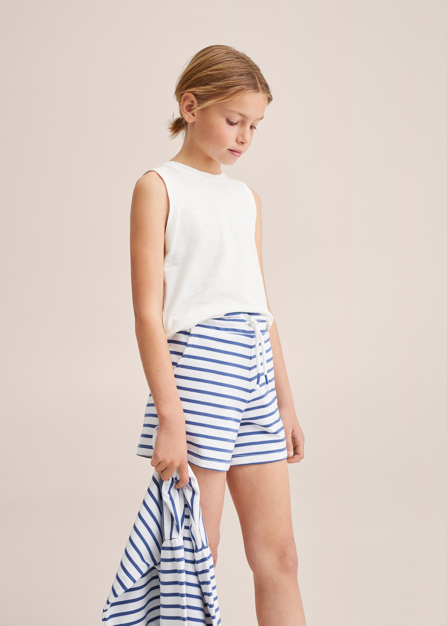 Cotton striped shorts - Details of the article 1
