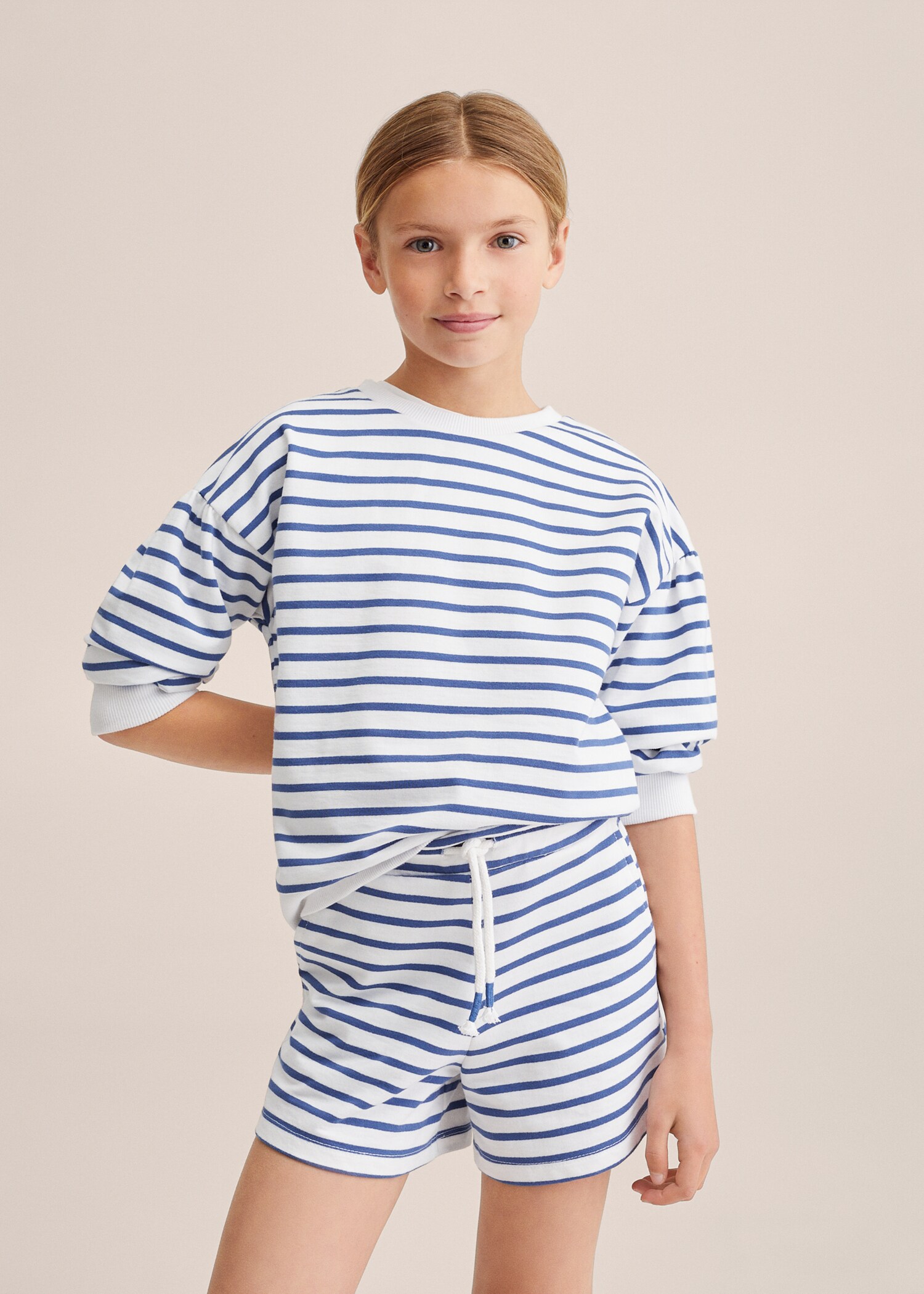 Cotton striped shorts - Details of the article 2
