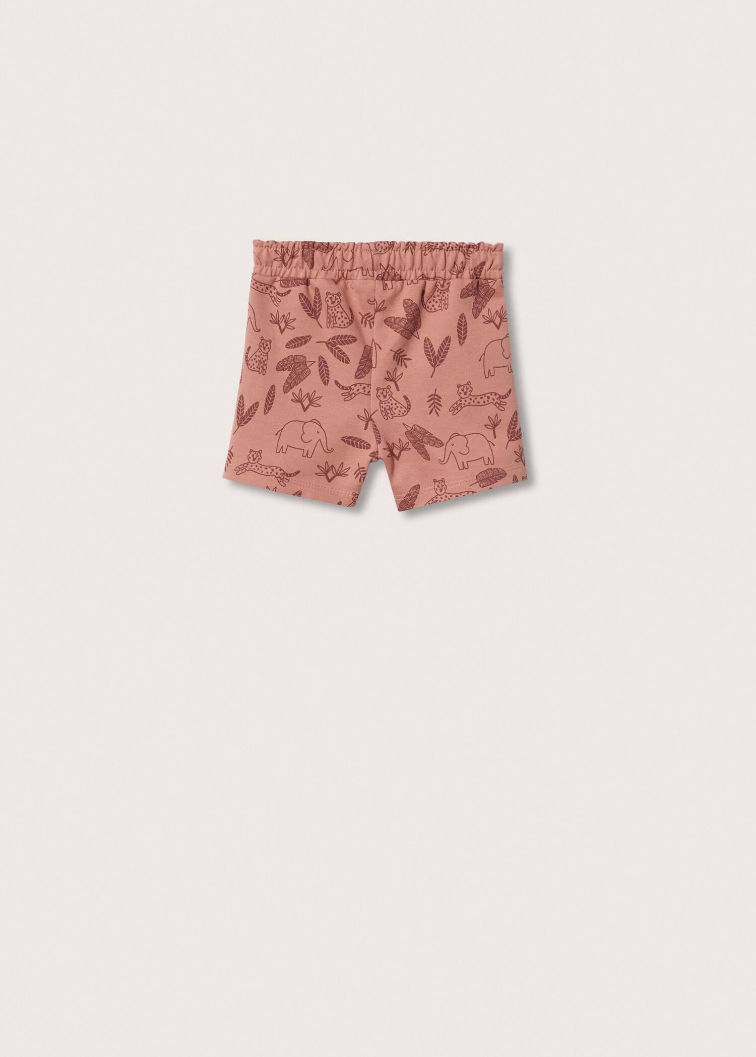 Printed jogging Bermuda shorts - Reverse of the article