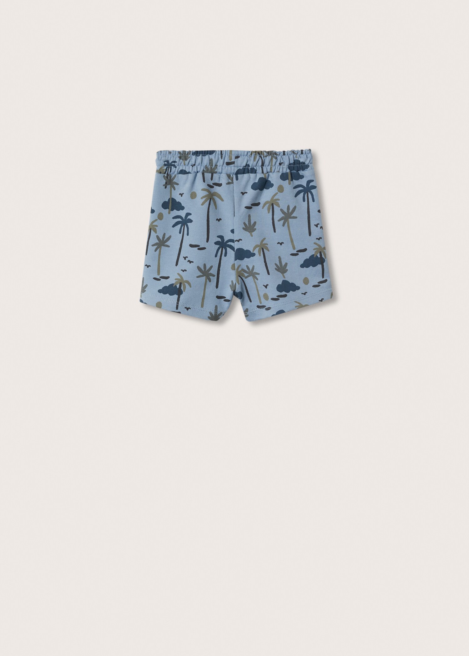 Printed jogging Bermuda shorts - Reverse of the article