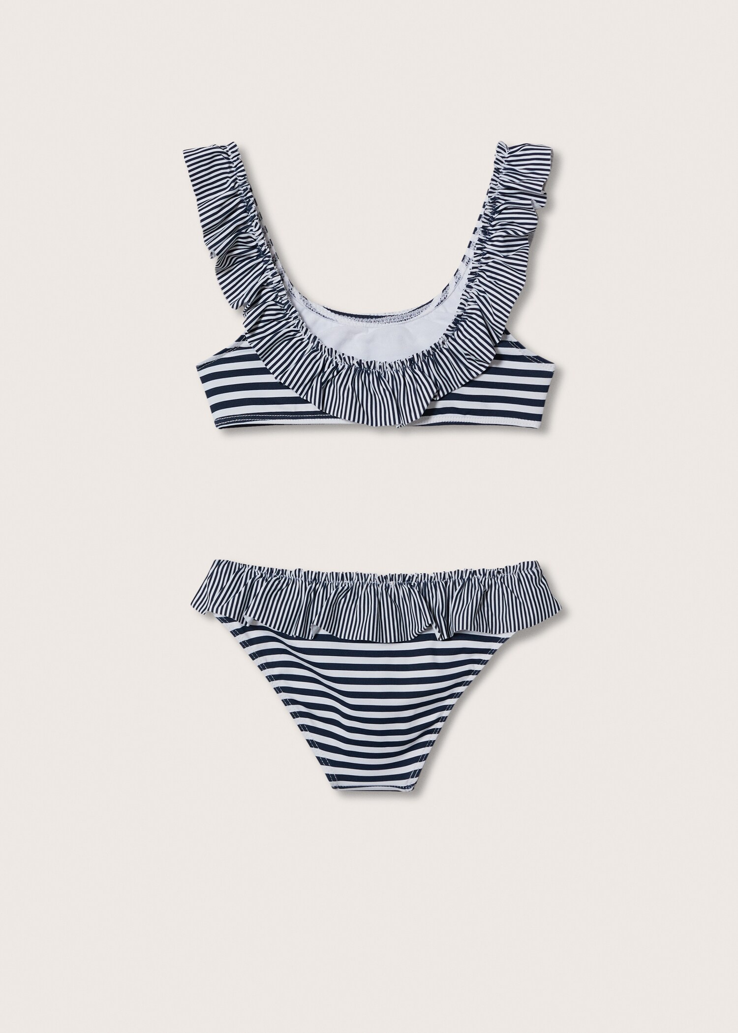 Bikini ratlles volant - Revers de l'article