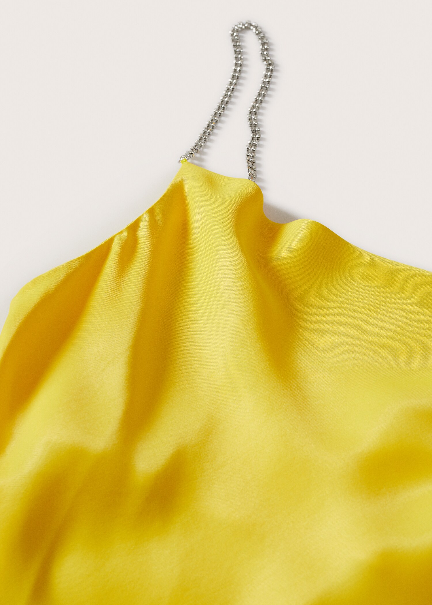 Vestido satinado strass - Detalle del artículo 8